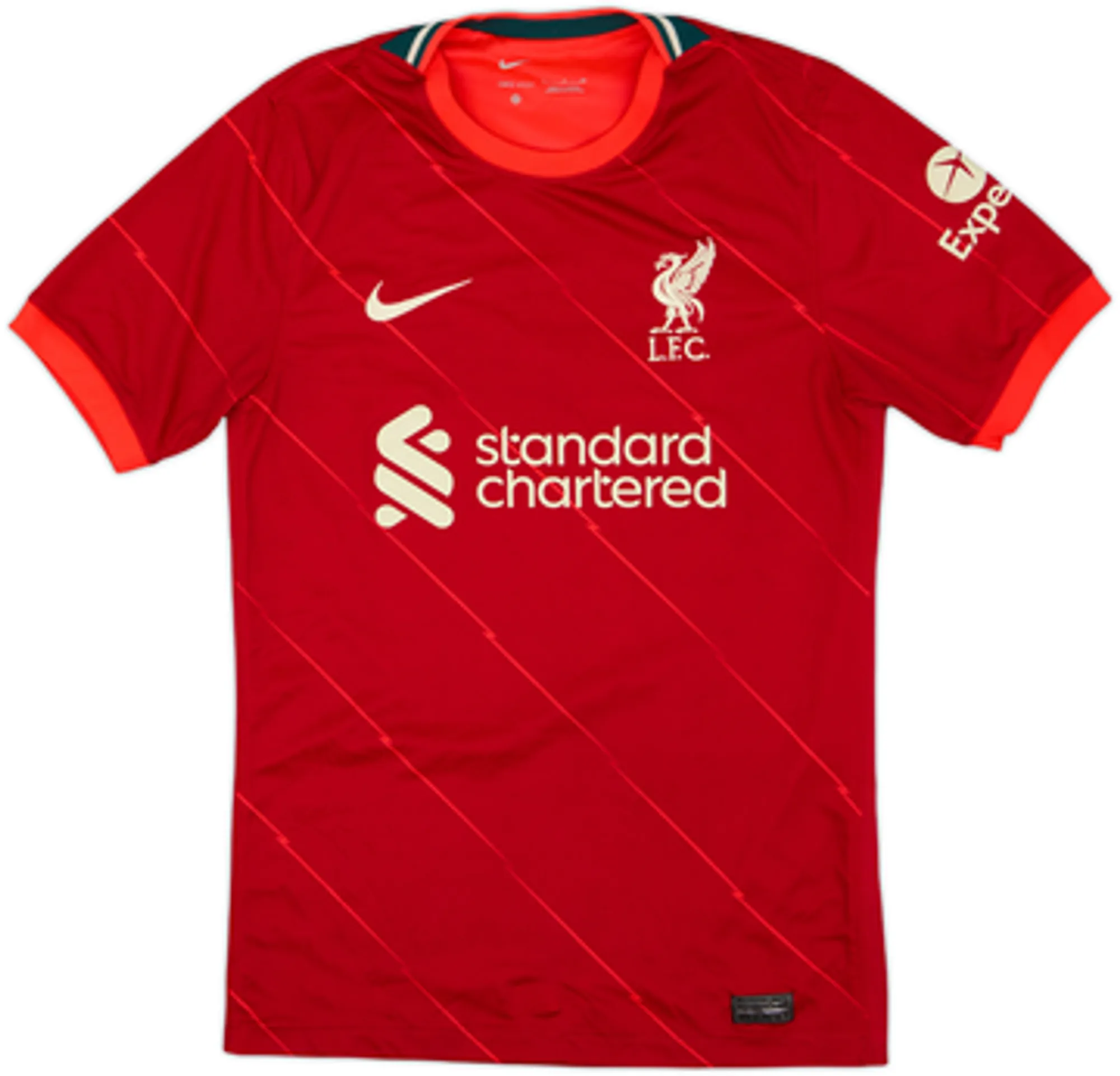 2021-22 Liverpool Home Shirt Virgil #4 - 8/10 - (3XL)