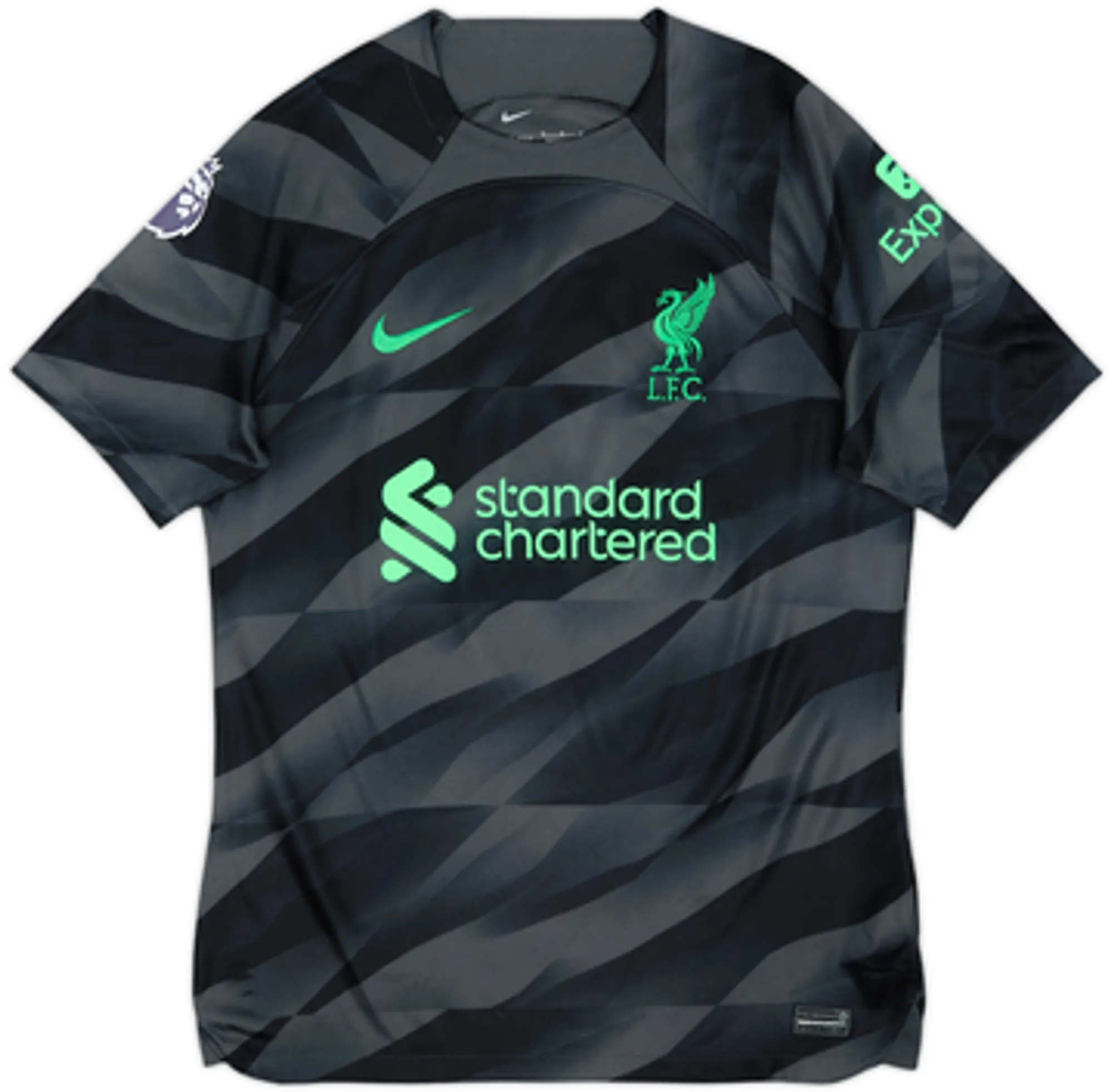 2023-24 Liverpool GK S/S Shirt A.Becker #1 - 8/10 - (S)