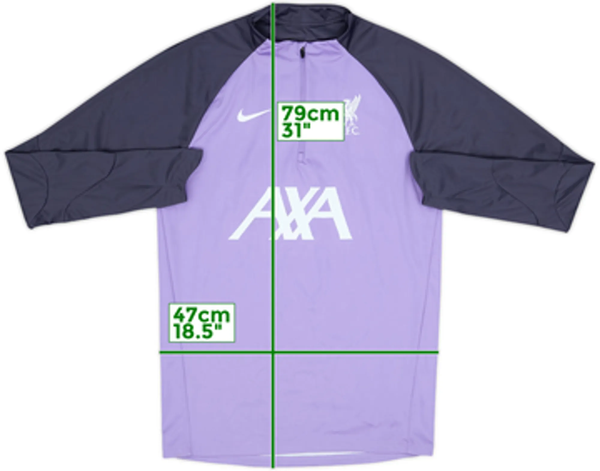 2023-24 Liverpool Nike 1/4 Zip Training Top - 7/10 - (S)