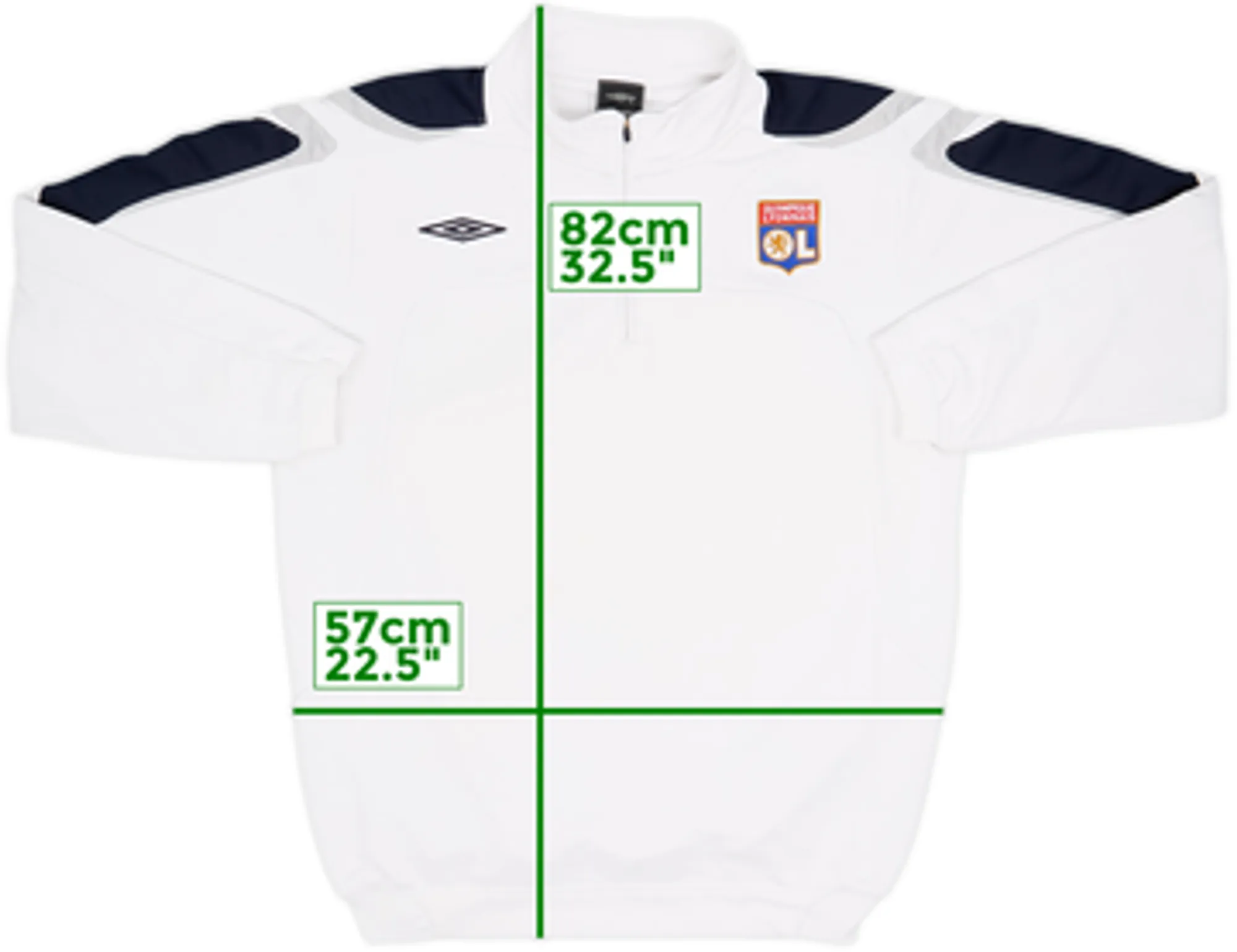 2007-08 Lyon Umbro 1/4 Zip Drill Top - 7/10 - (M)