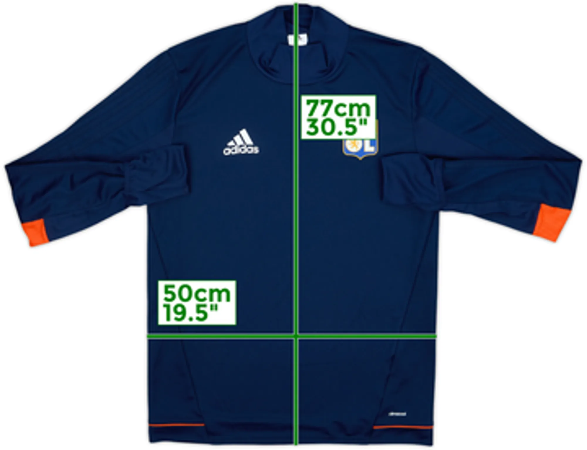 2017-18 Lyon adidas Drill Top - 9/10 - (M)