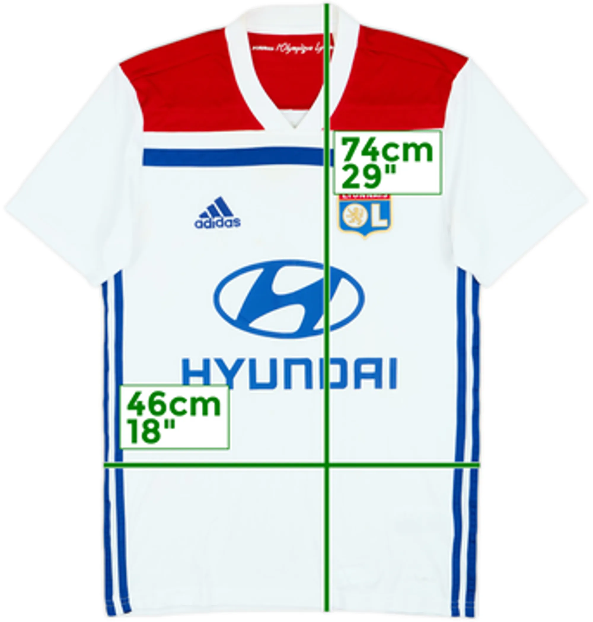 2018-19 Lyon Home Shirt - 6/10 - (M)