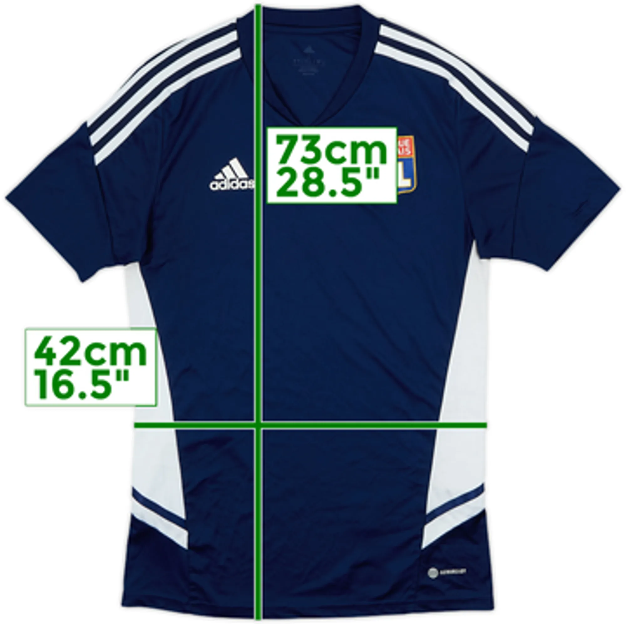 2021-22 Lyon adidas Training Shirt - 8/10 - (L)