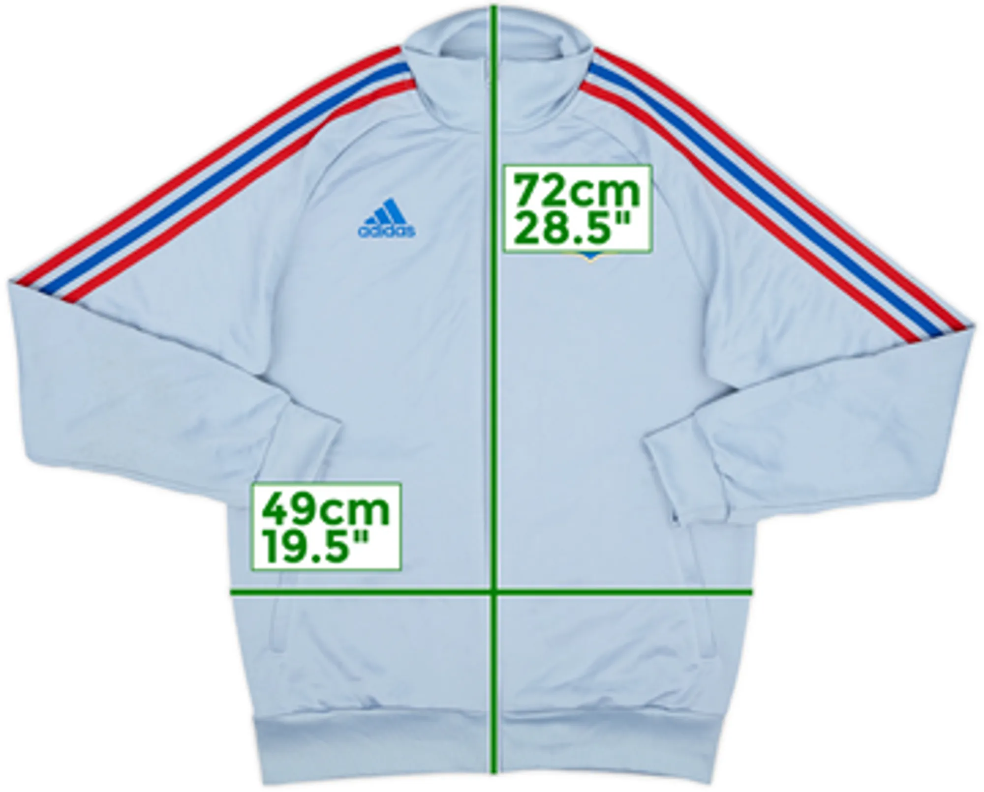 2022-23 Lyon adidas Track Jacket - 6/10 - (M)