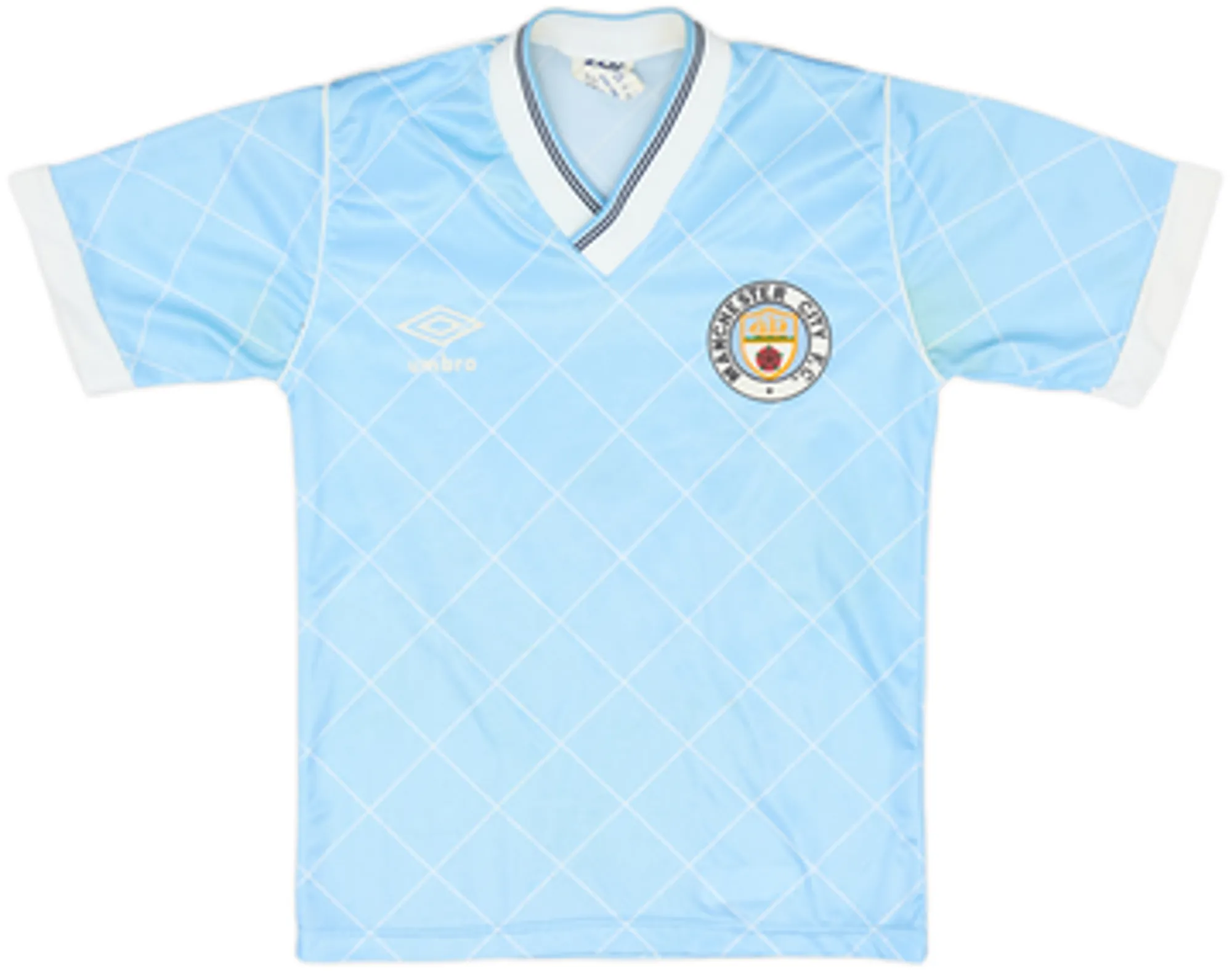1987-89 Manchester City Home Shirt & Shorts - 7/10 - (M.Boys)
