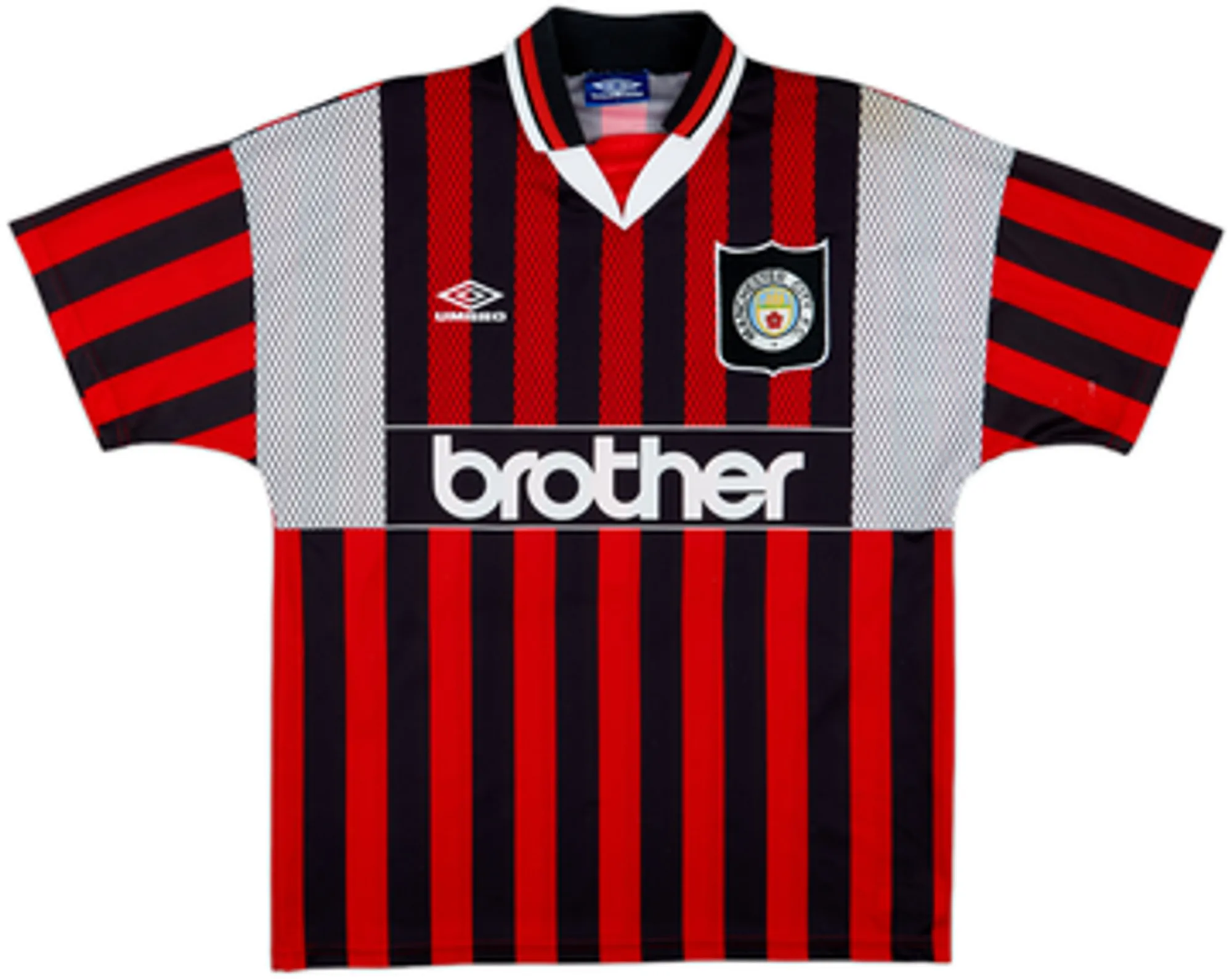 1994-96 Manchester City Away Shirt Kinkladze #7 - 5/10 - (L)