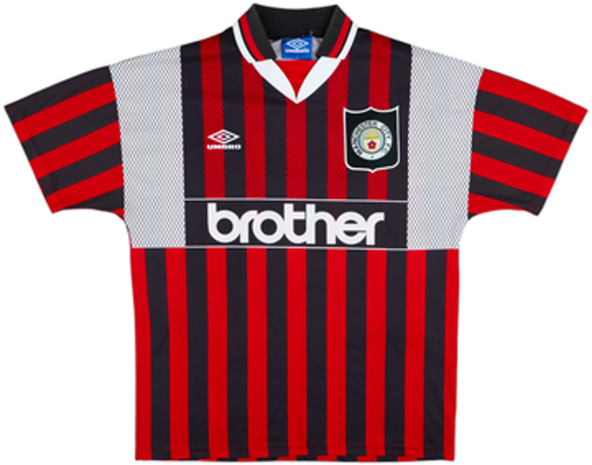 1994-96 Manchester City Away Shirt Kinkladze #7 - 9/10 - (XL)