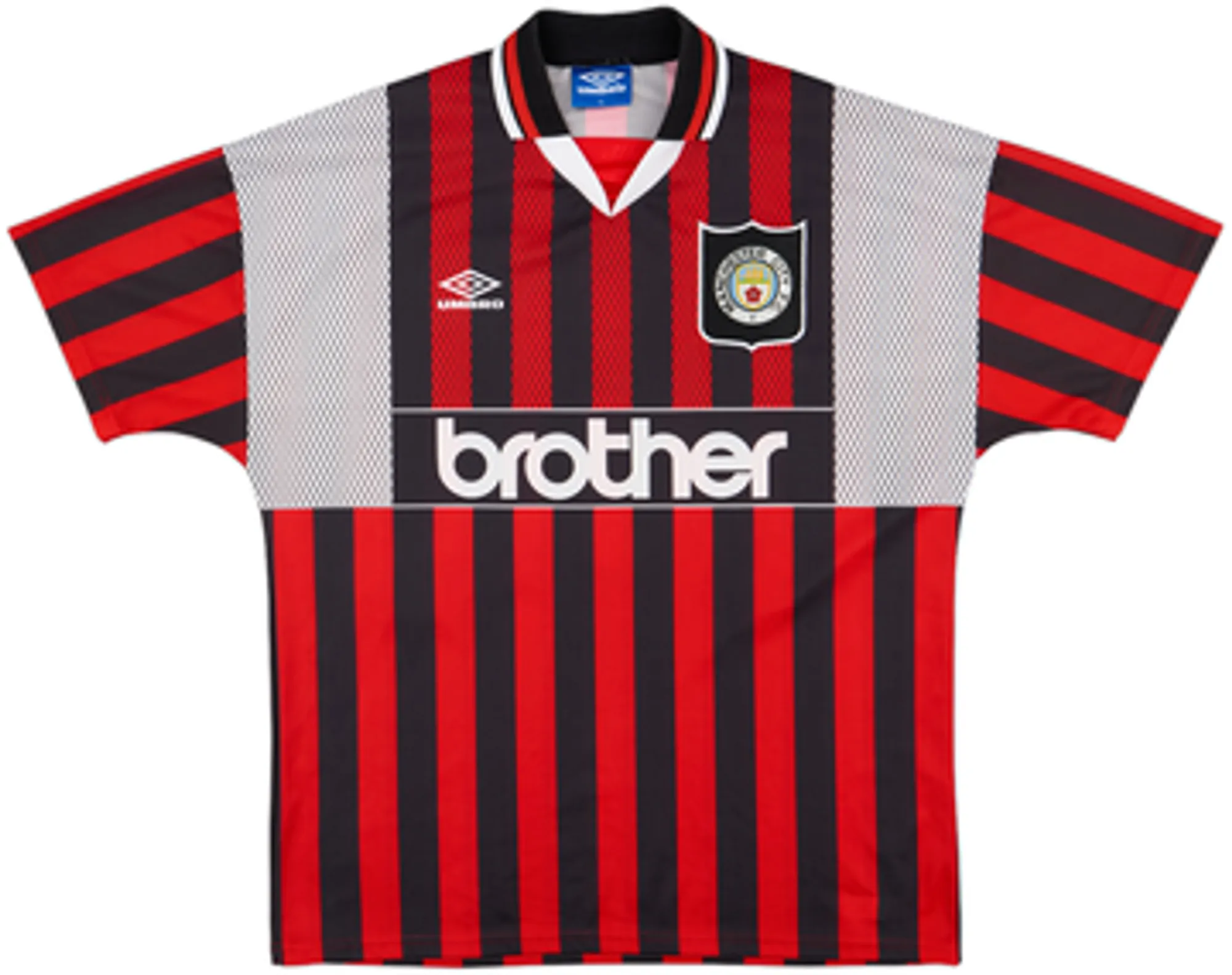 1994-96 Manchester City Away Shirt Quinn #9 - 7/10 - (L)