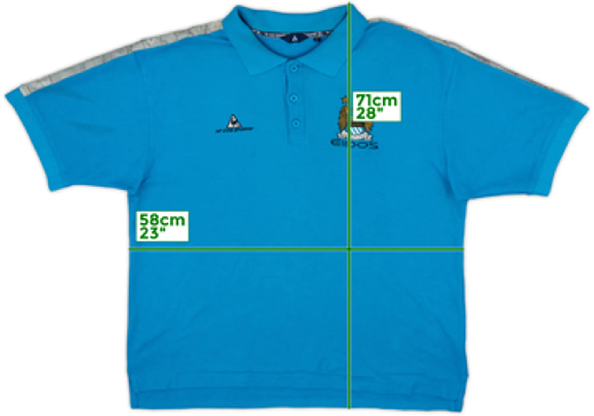 1999-00 Manchester City Le Coq Sportif Polo Shirt - 6/10 - (L)