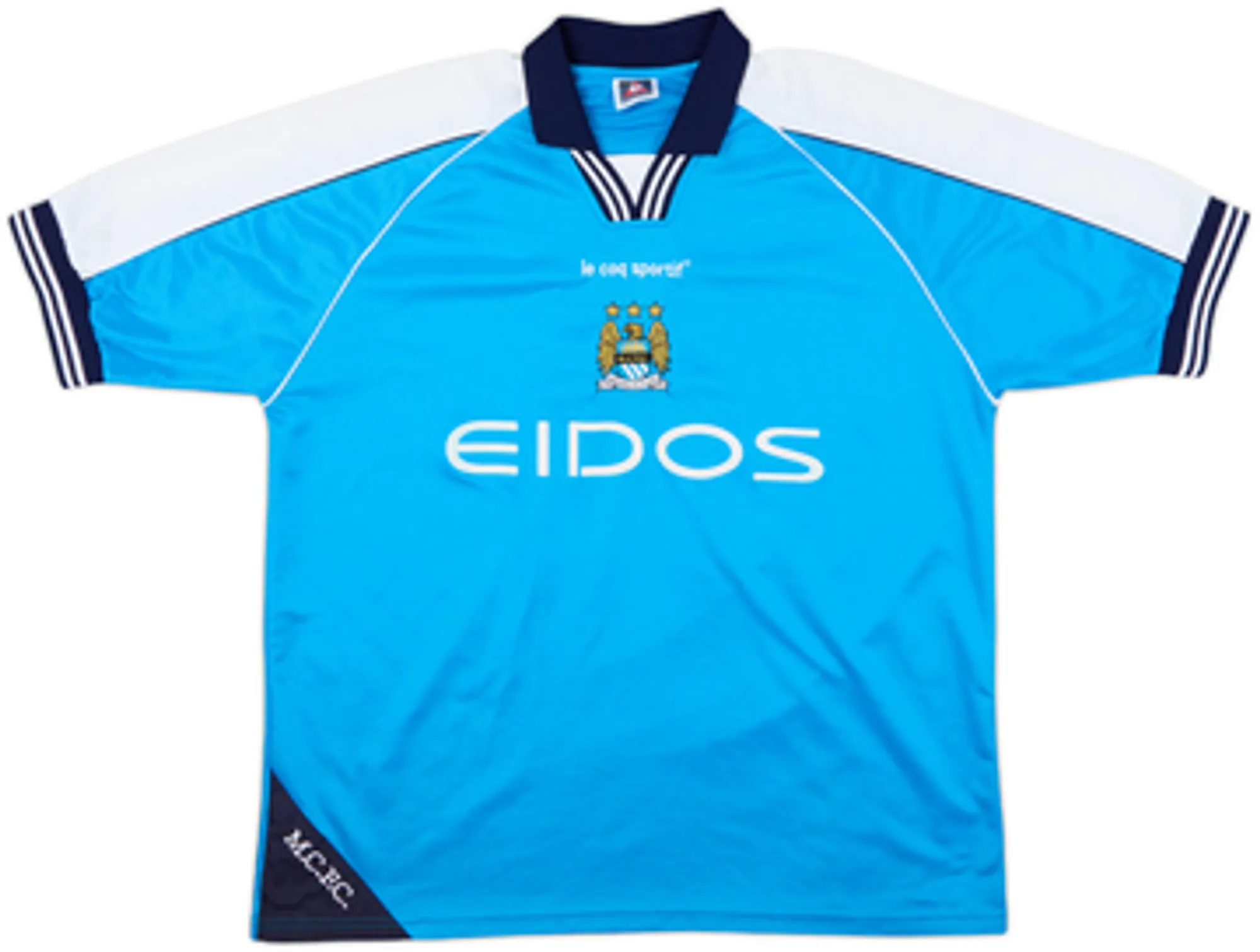 1999-01 Manchester City Home Shirt Goater #10 - 8/10 - (XL)
