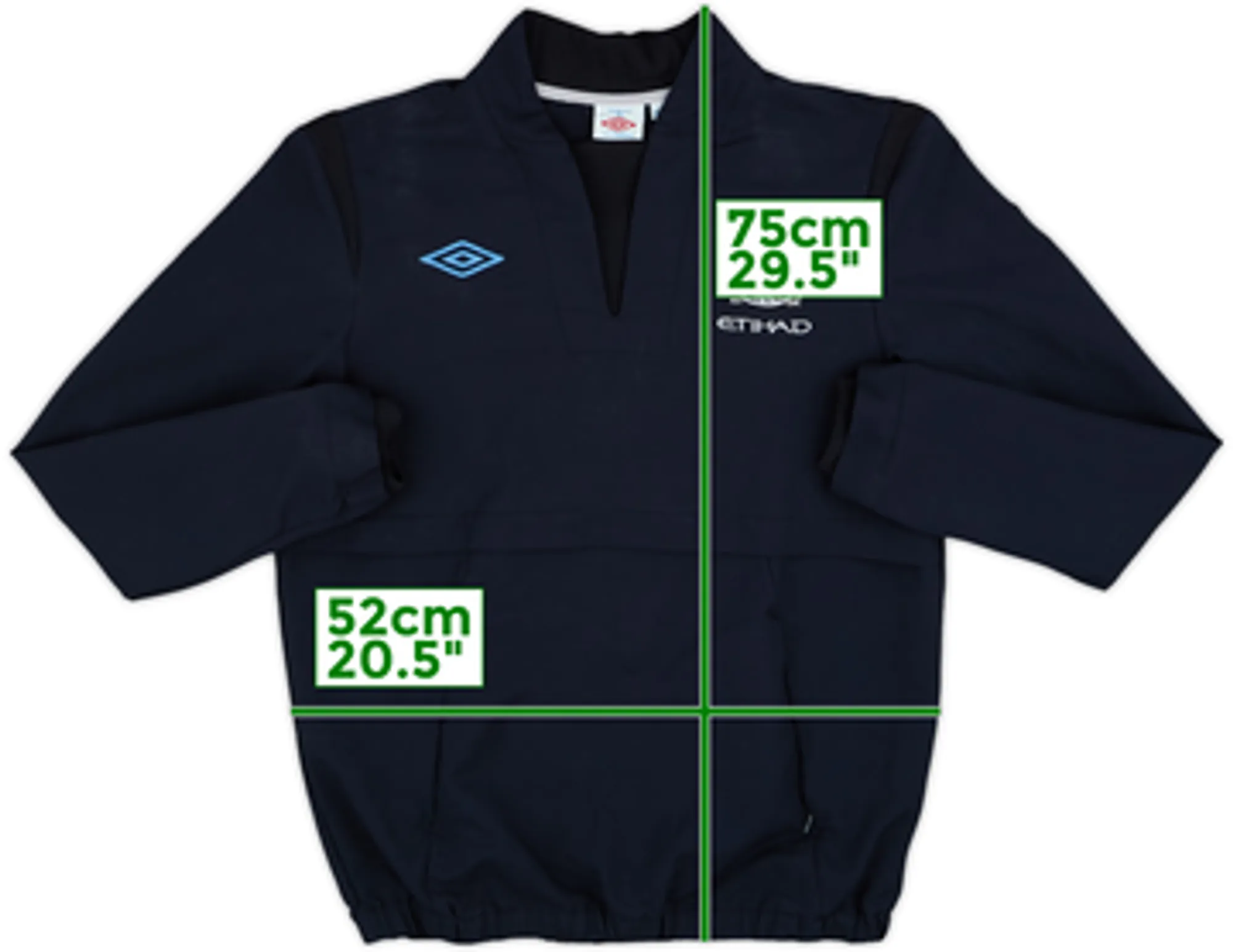 2010-11 Manchester City Umbro Drill Top - 7/10 - (M)