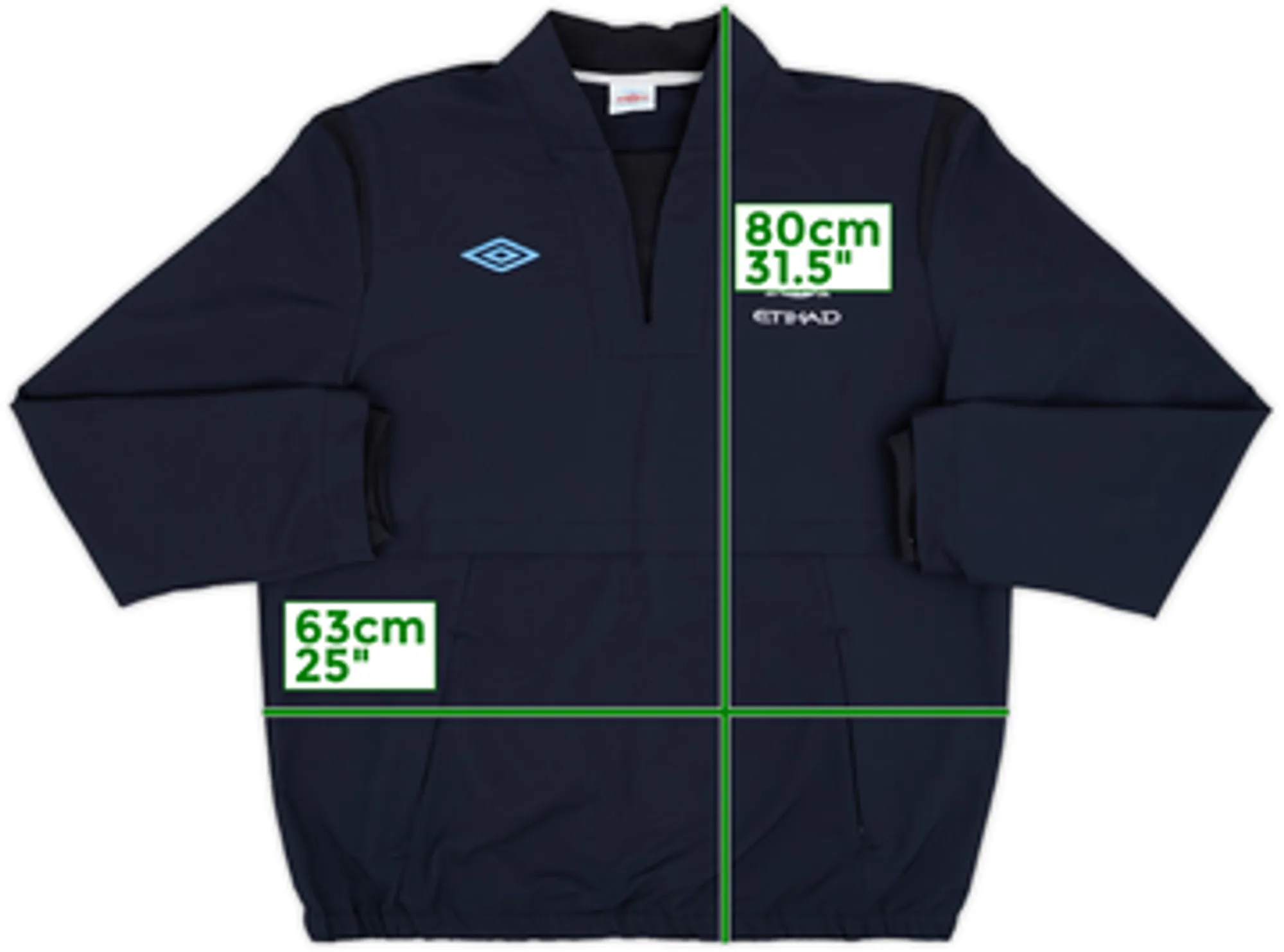 2010-11 Manchester City Umbro Drill Top - 9/10 - (XXL)