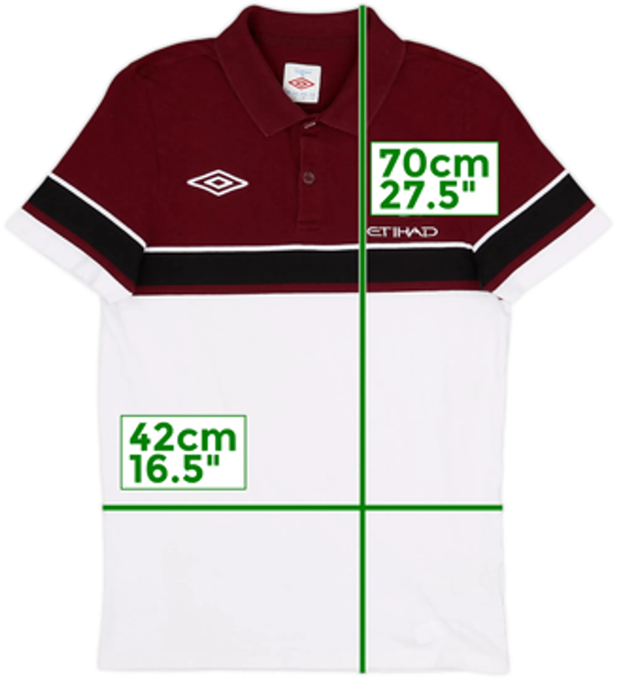 2010-11 Manchester City Umbro Polo Shirt - 9/10 - (L)