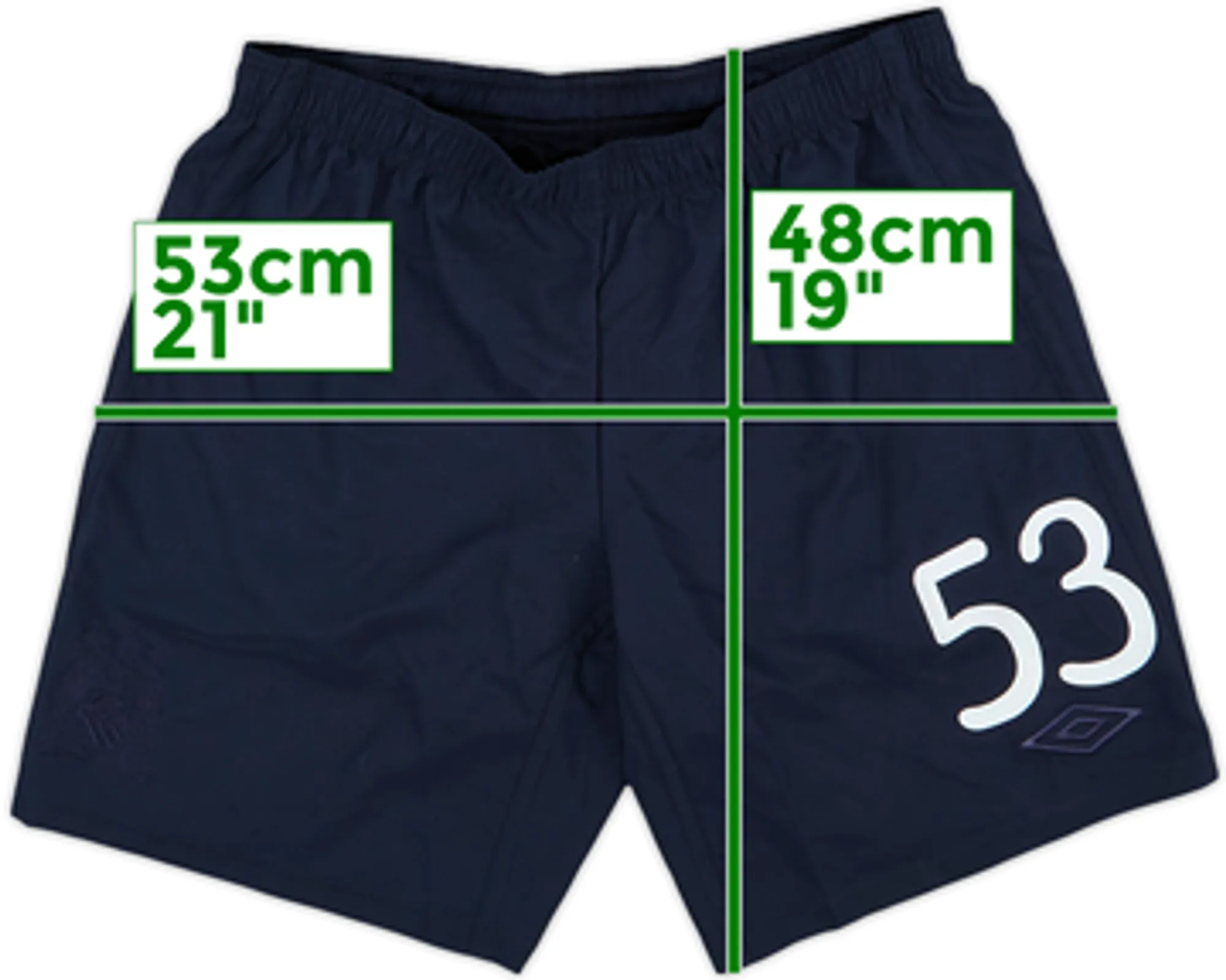 2013-14 Manchester City Umbro Player Issue Training Shorts #53 - 9/10 - (L)