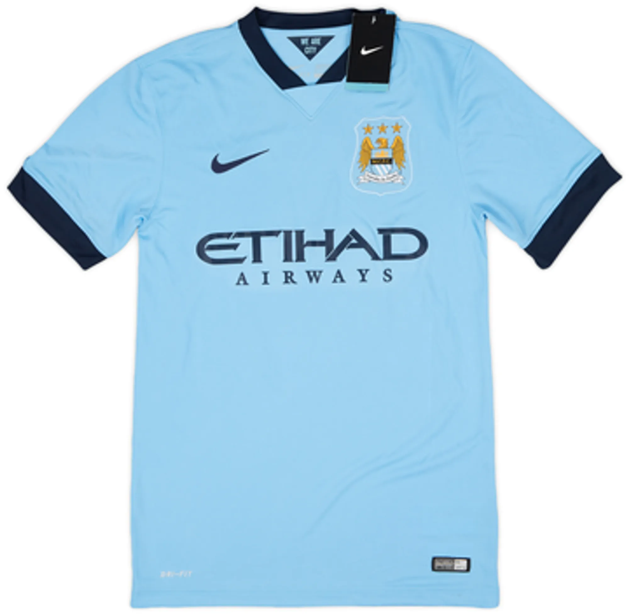 2014-15 Manchester City Home Shirt Kompany #4 (L)