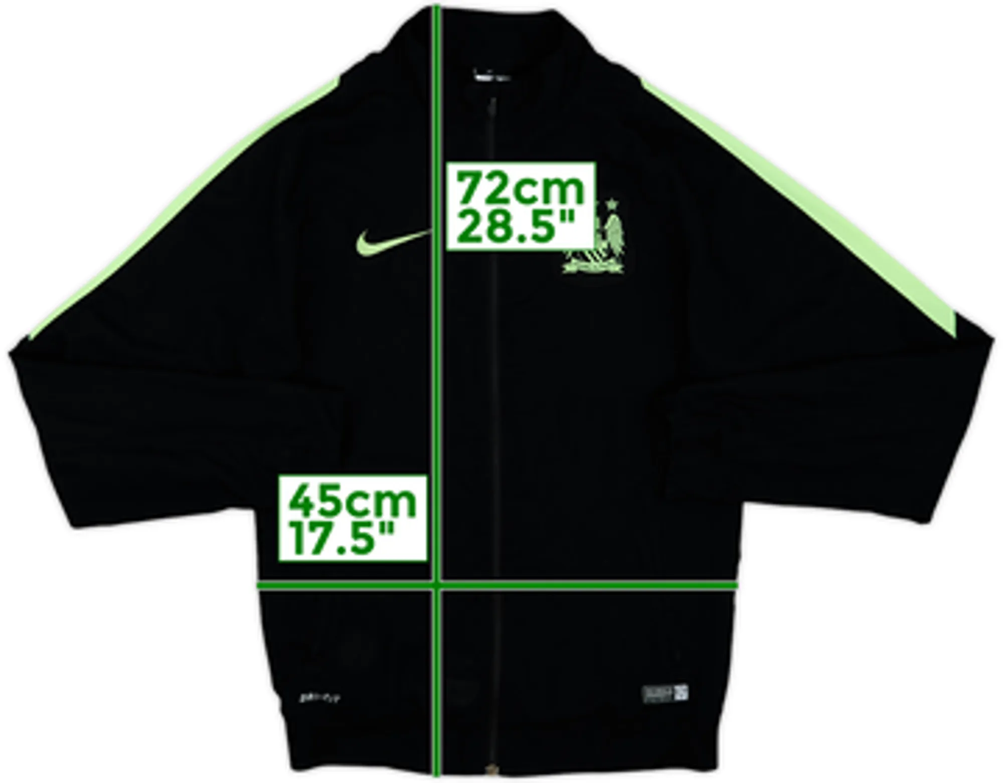 2015-16 Manchester City Nike Track Jacket - 5/10 - (M)