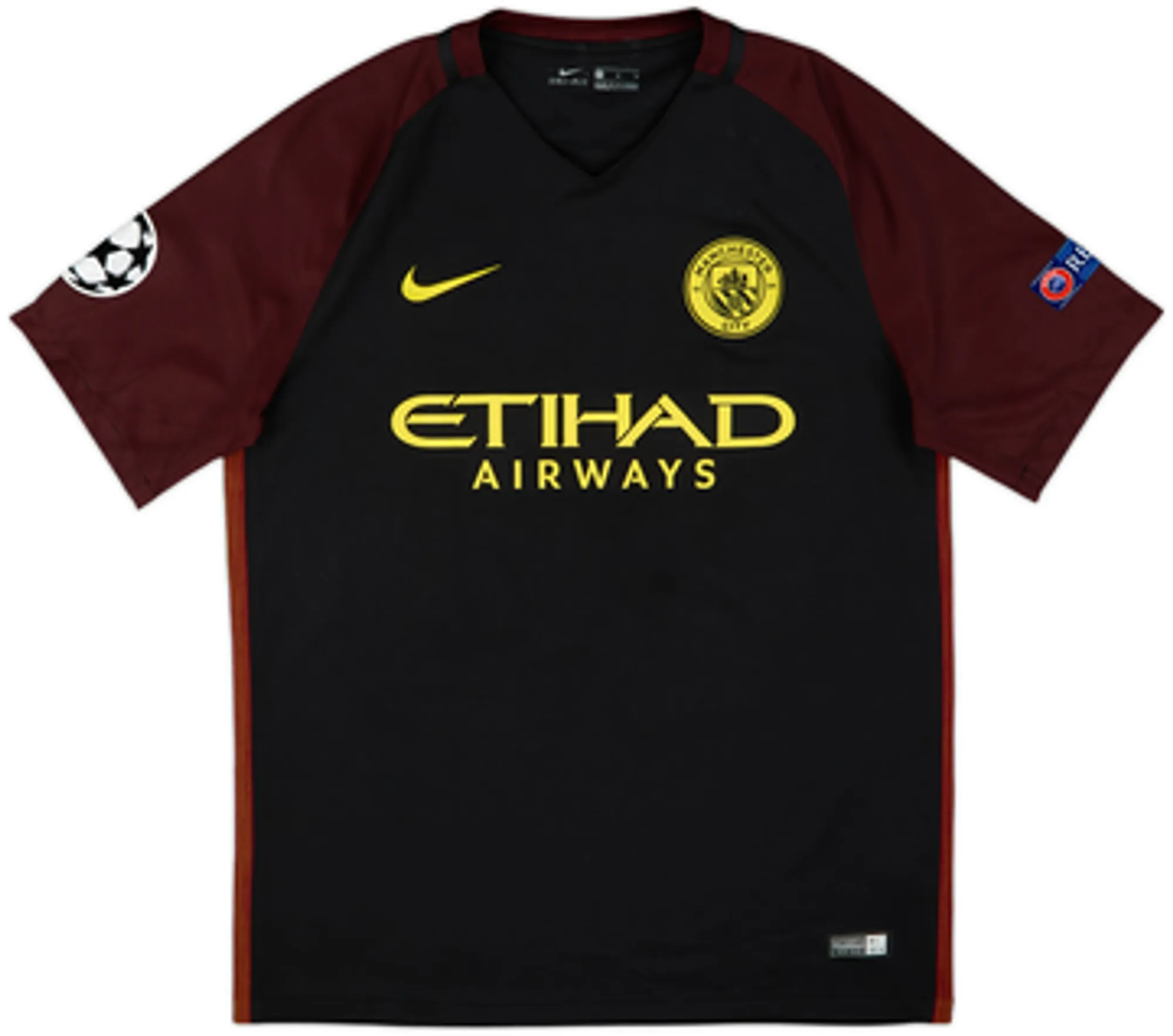 2016-17 Manchester City Away Shirt Stones #24 - 9/10 - (M)