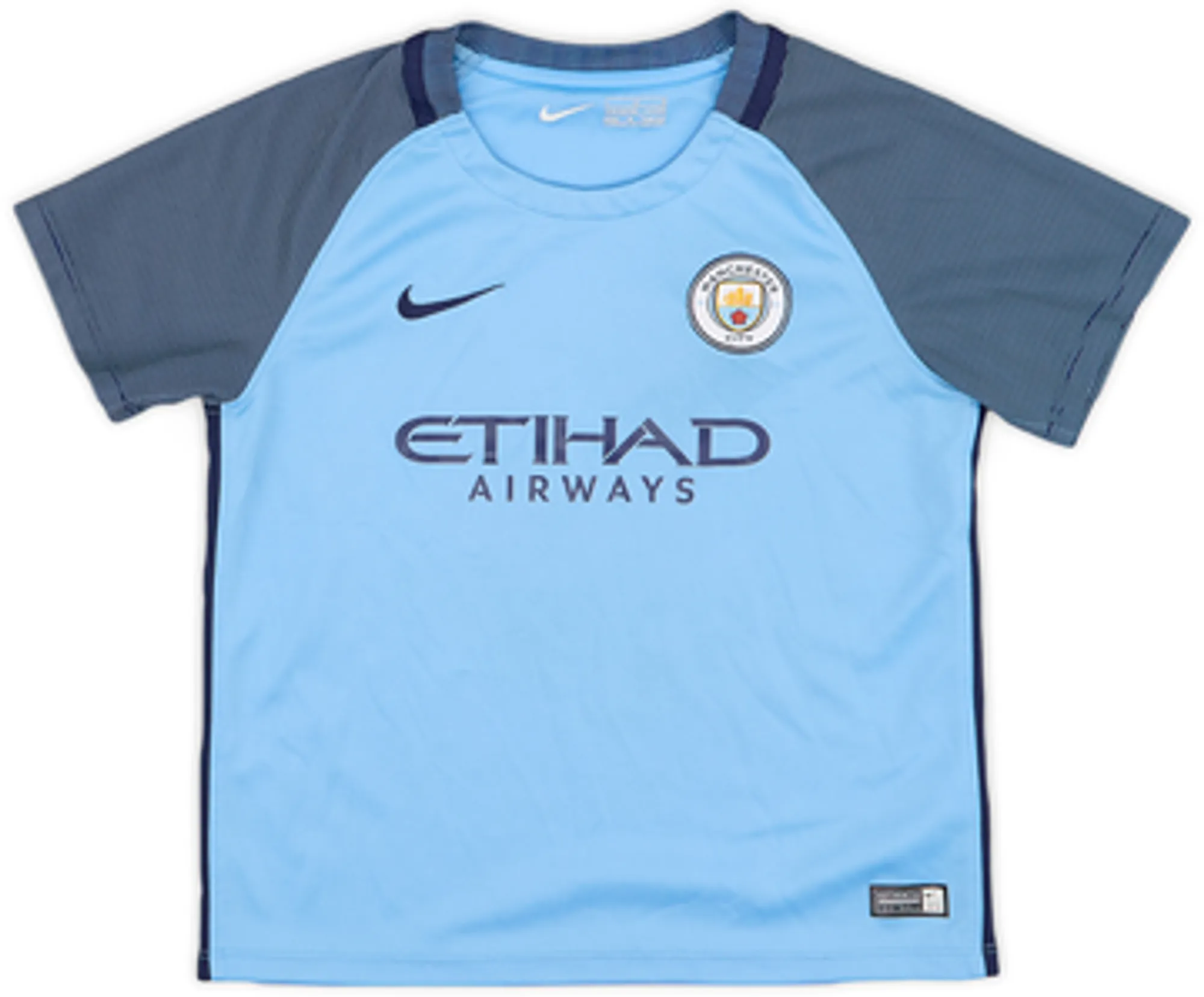 2016-17 Manchester City Home Shirt - 8/10 - (6-7 Years)
