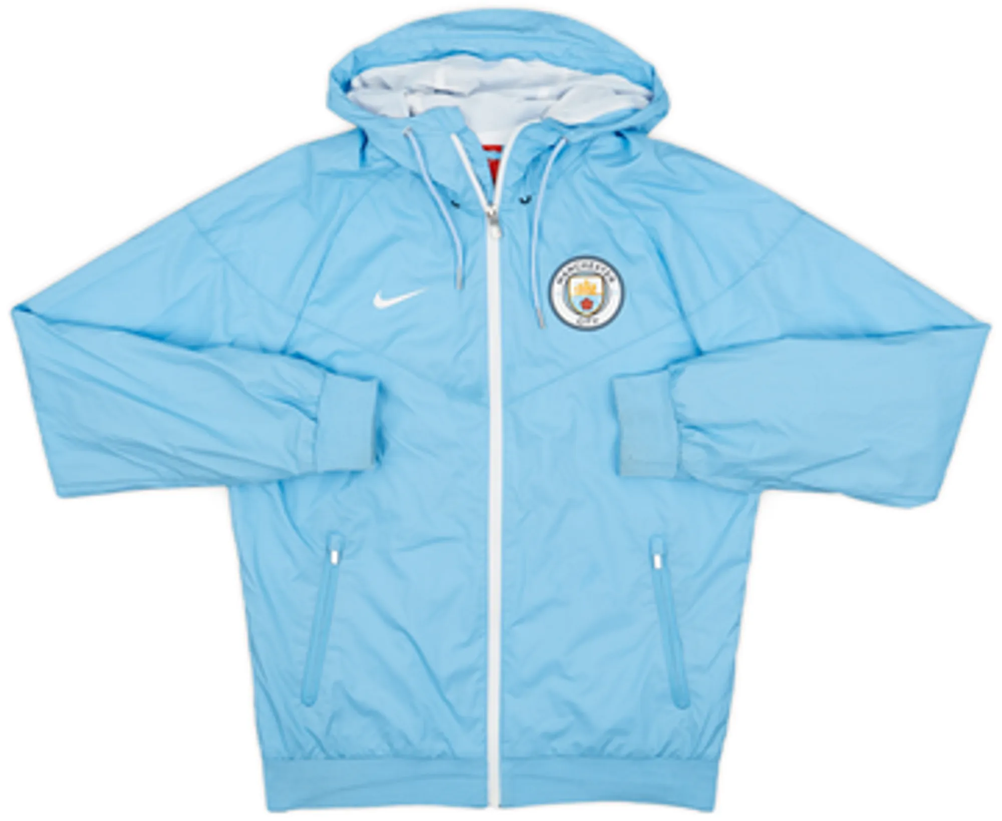 2016-17 Manchester City Nike Hooded Rain Jacket - 9/10 - (S)