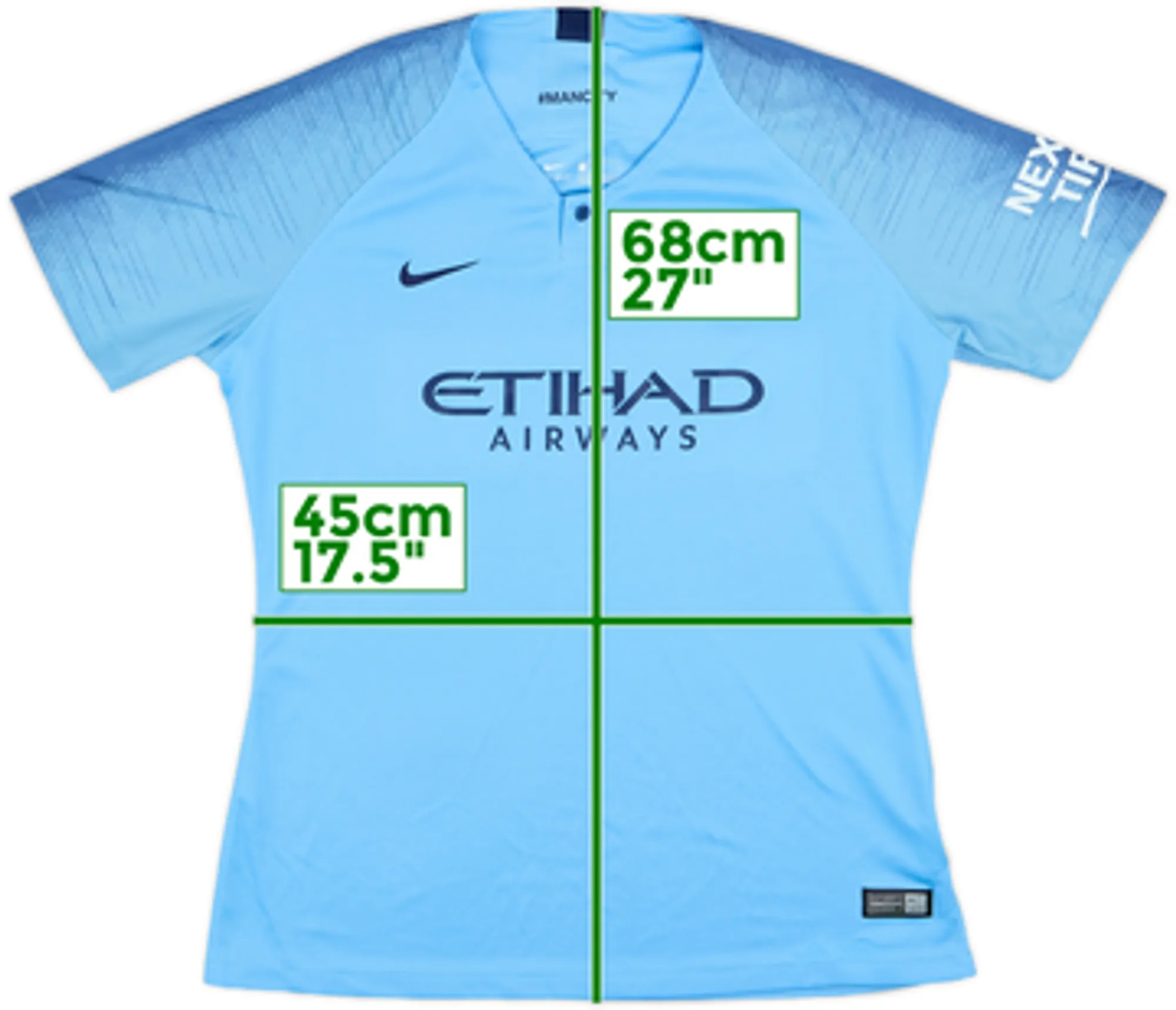 2018-19 Manchester City Home Shirt - 9/10 - (Women's L)