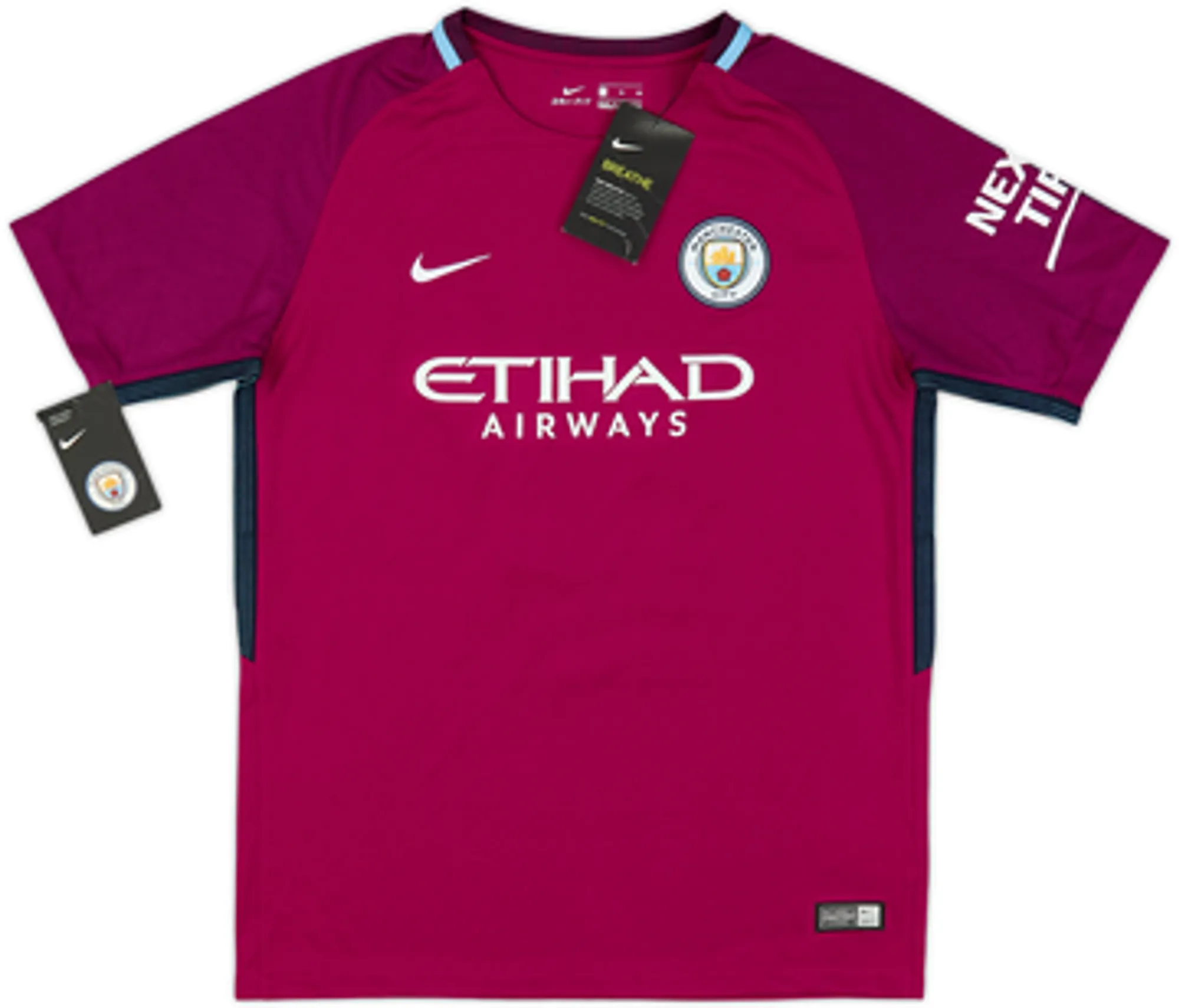 2017-18 Manchester City Away Shirt De Bruyne #17 (XL.Boys)