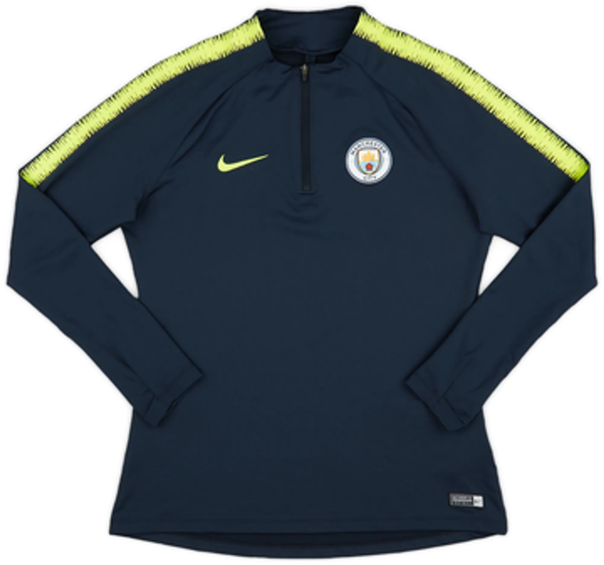 2018-19 Manchester City Nike 1/4 Zip Training Top - 9/10 - (S)