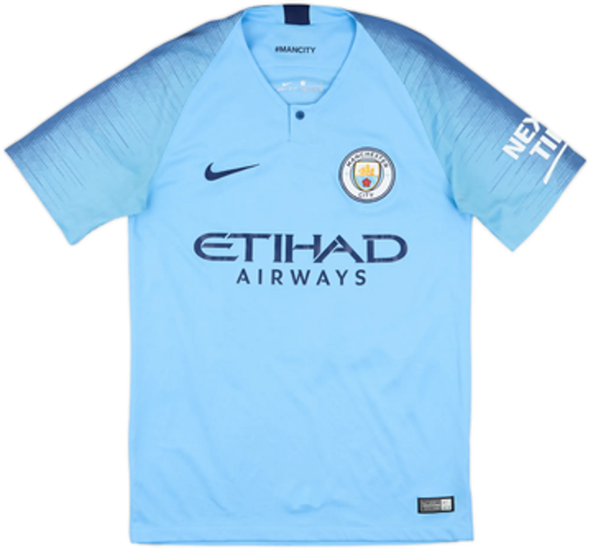 2018-19 Manchester City Home Shirt De Bruyne #17 - 10/10 - (S)