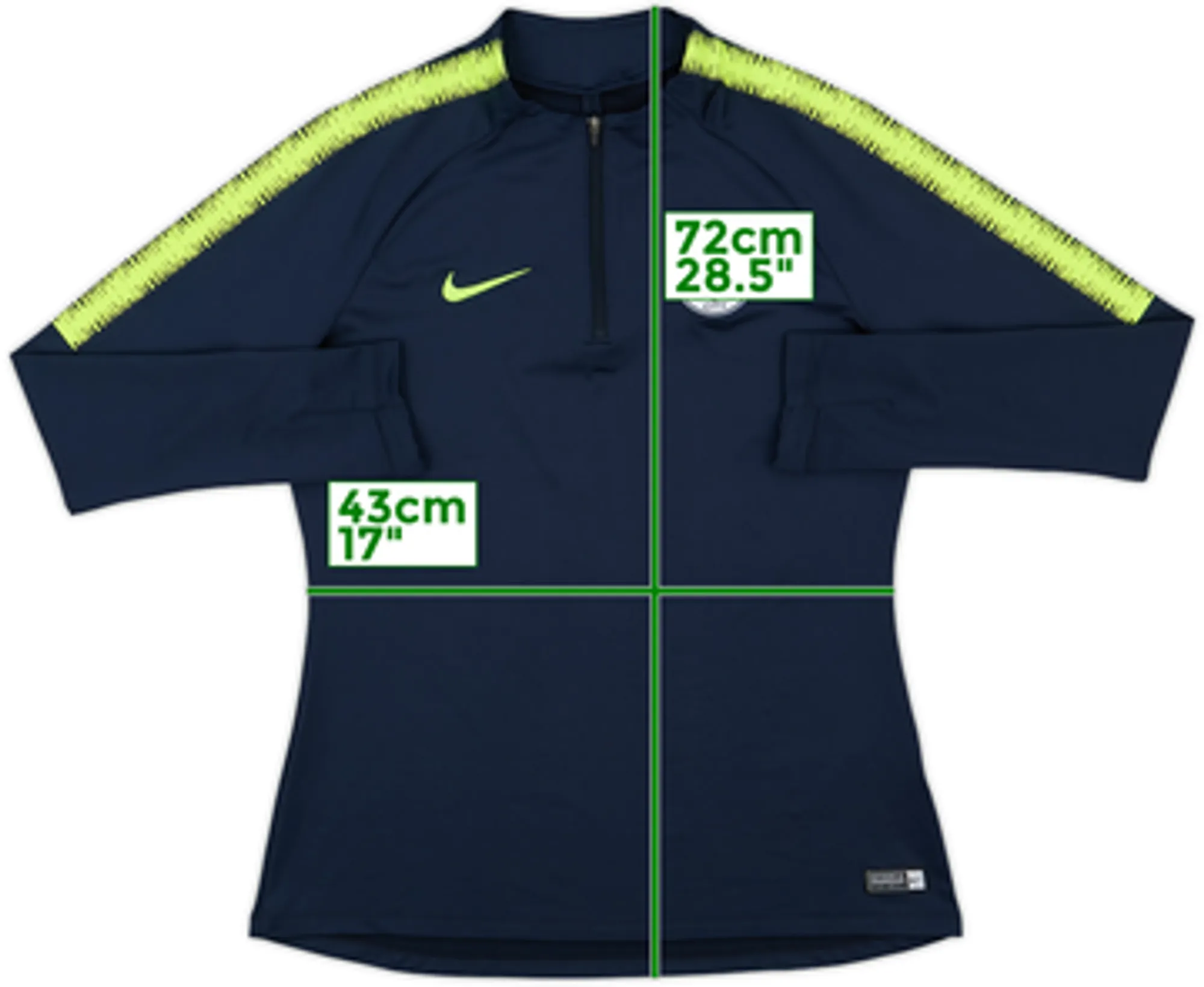 2018-19 Manchester City Nike 1/4 Zip Training Top - 10/10 - (S)