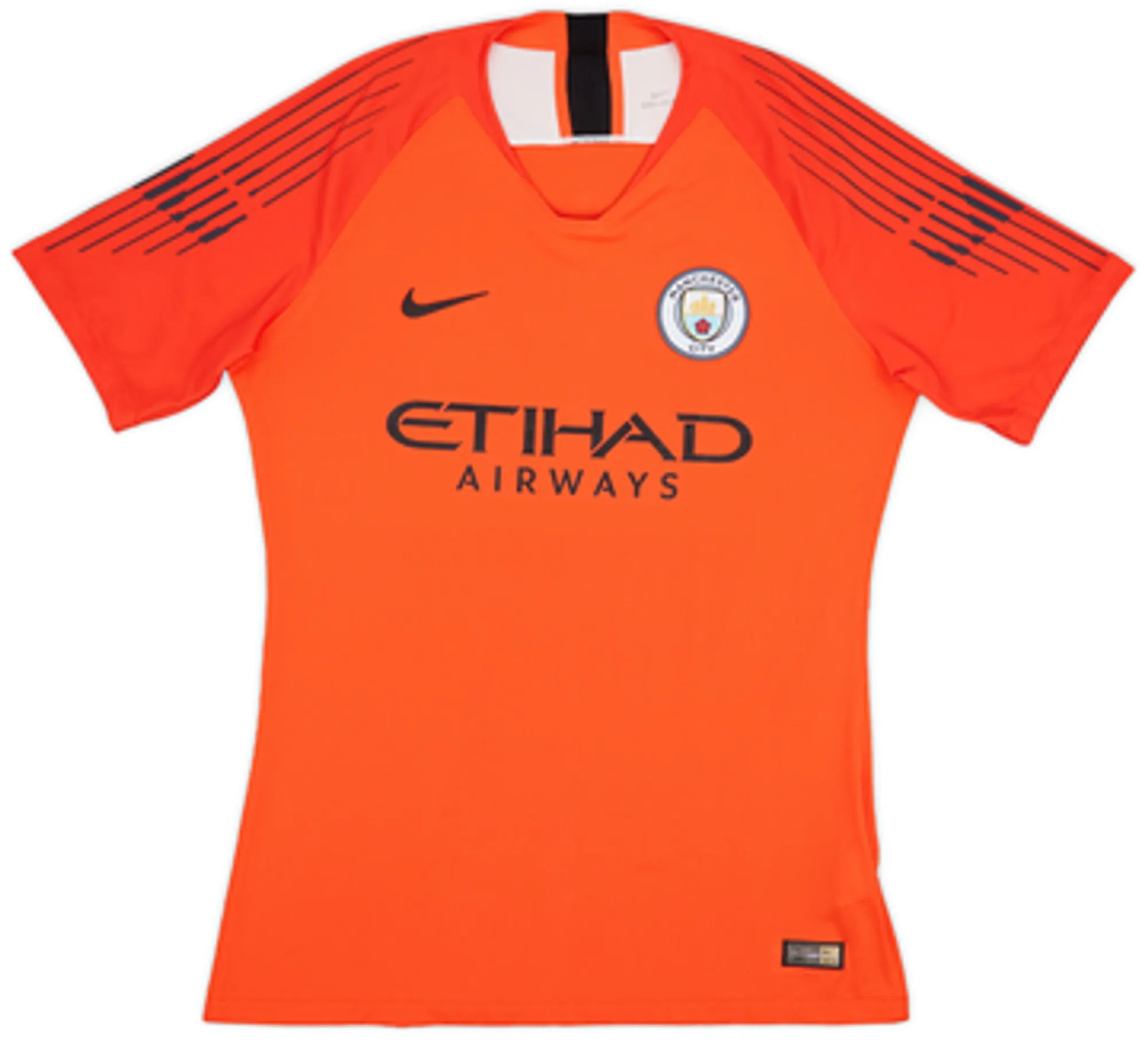 2018-19 Manchester City Authentic GK S/S Shirt Ederson.M #31 - 10/10 - (L)