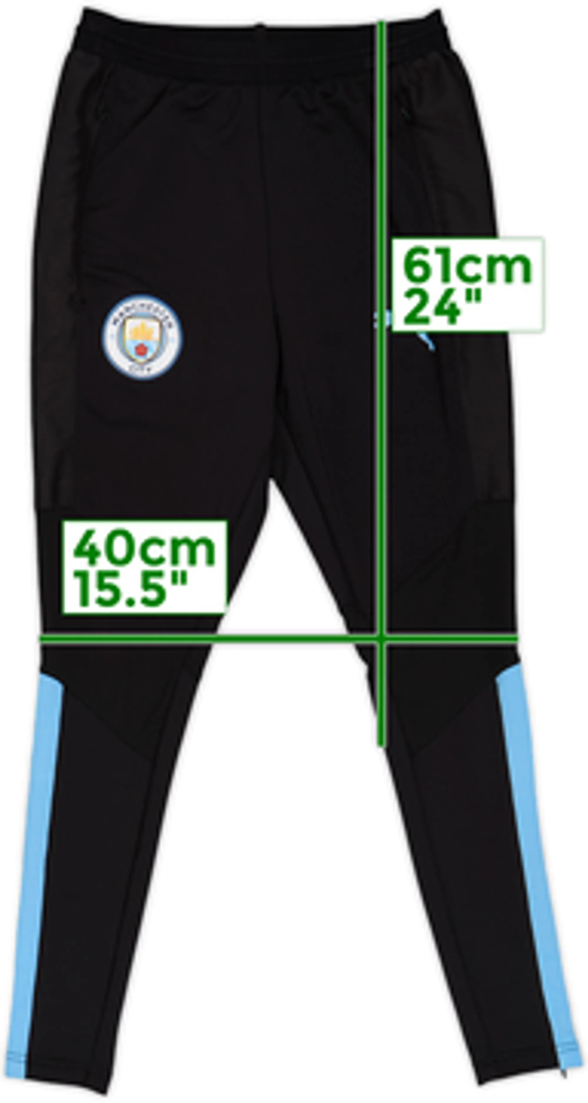 2018-19 Manchester City Nike Track Pants/Bottoms - 8/10 - (S)