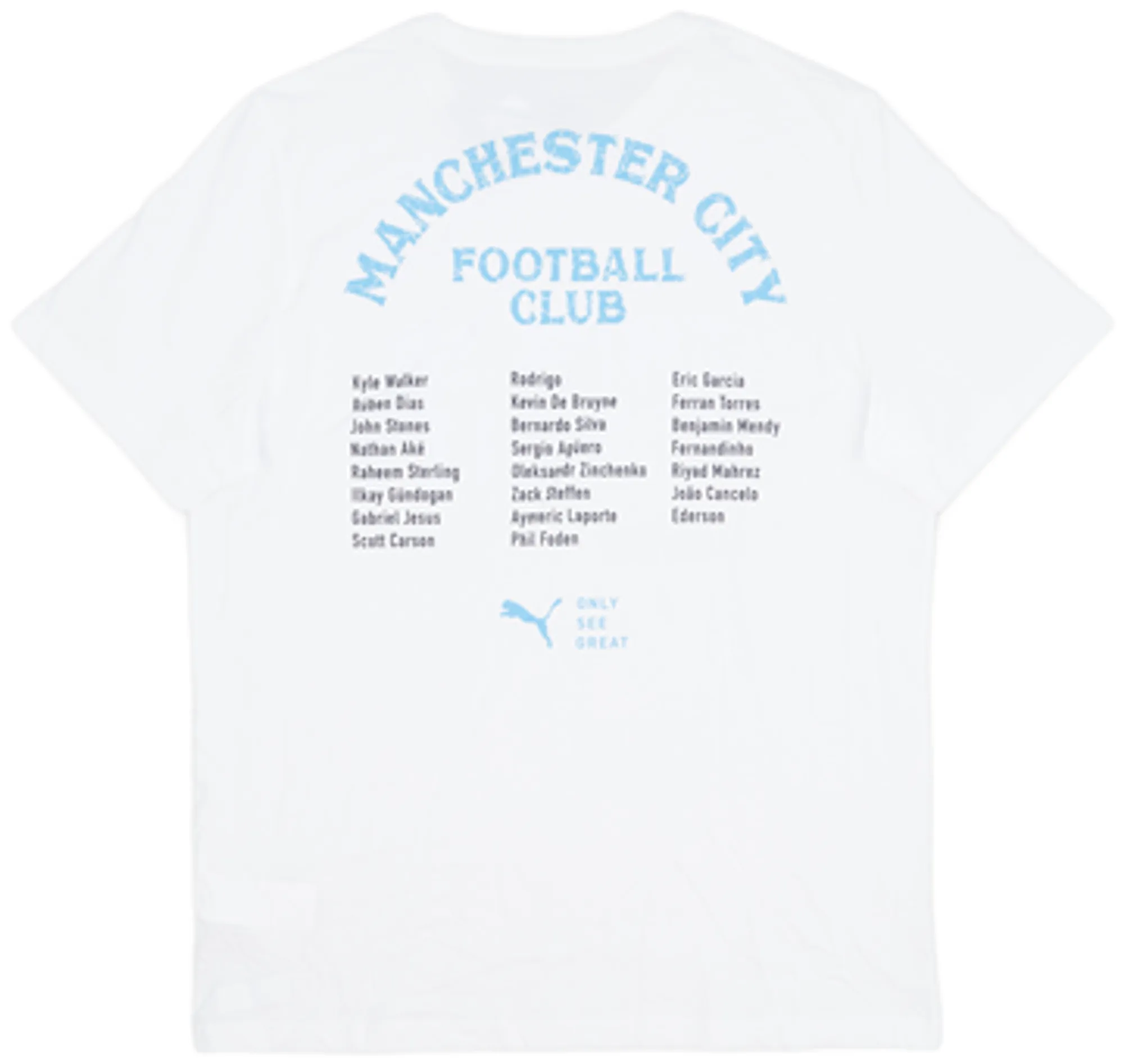 2020-21 Manchester City Puma "Champions 2020-21" Graphic Tee (L)