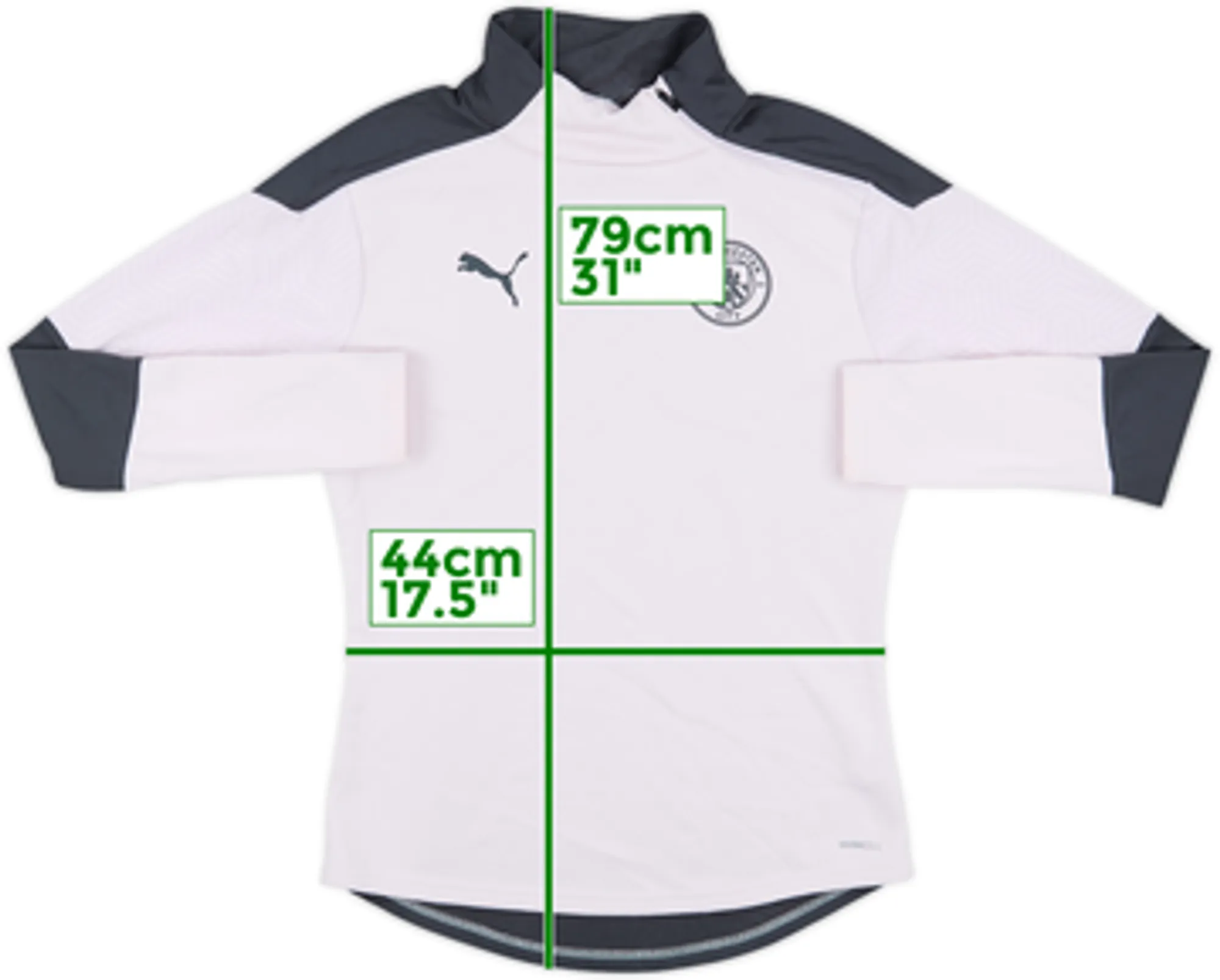 2020-21 Manchester City Puma 1/4 Zip Training Top - 8/10 - (S)