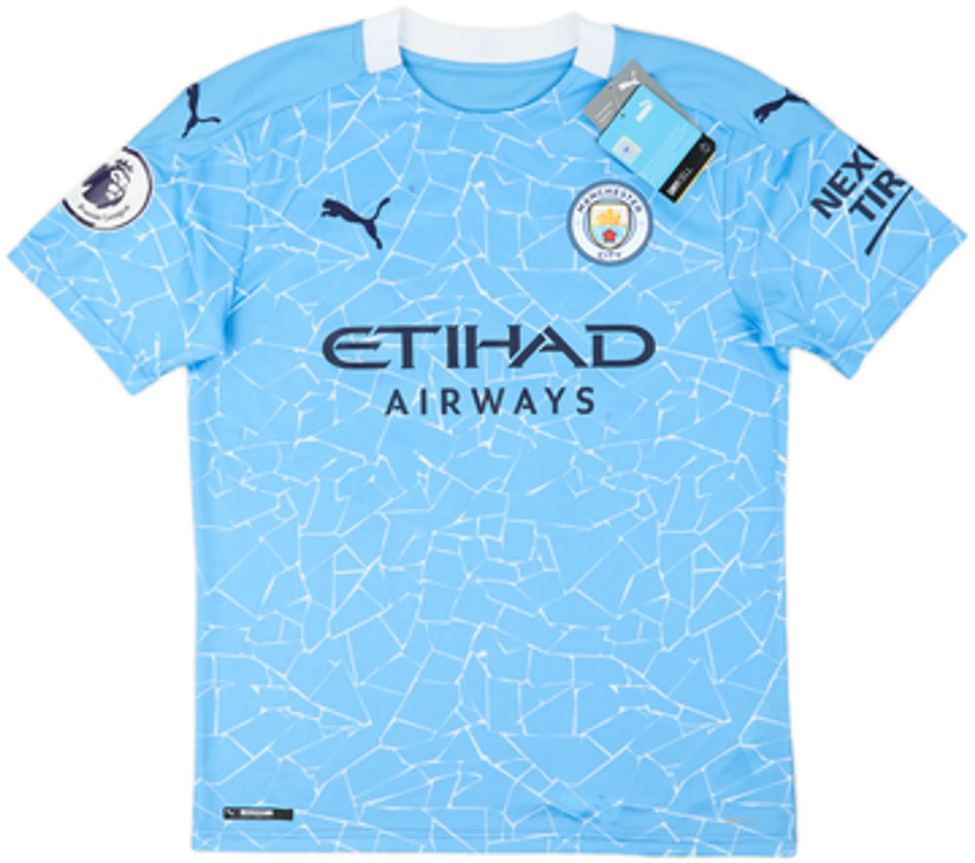 2020-21 Manchester City Home Shirt Latibeaudiere #64 (M)
