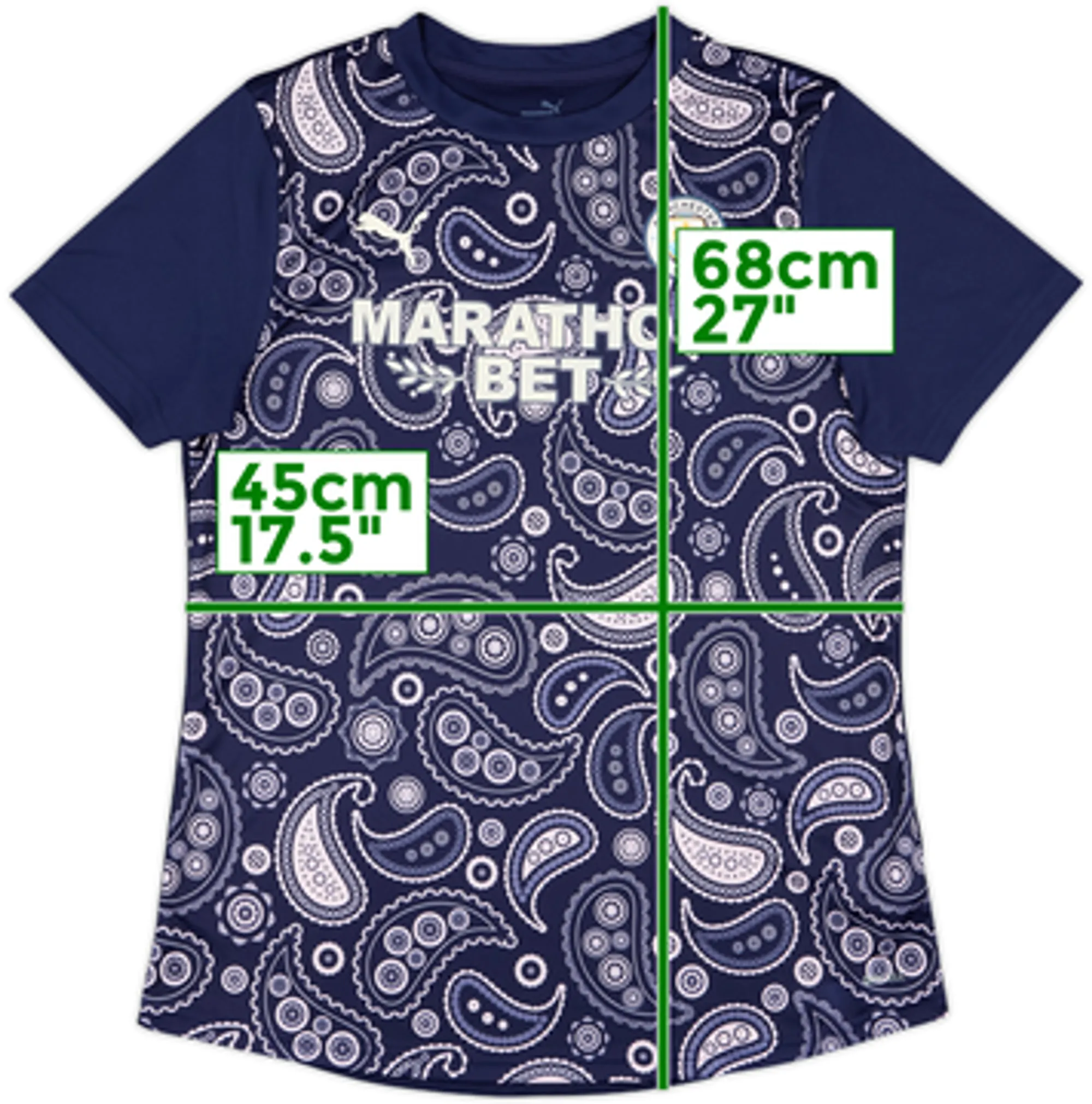 2020-21 Manchster City Puma Training Shirt - 8/10 - (Women's L)