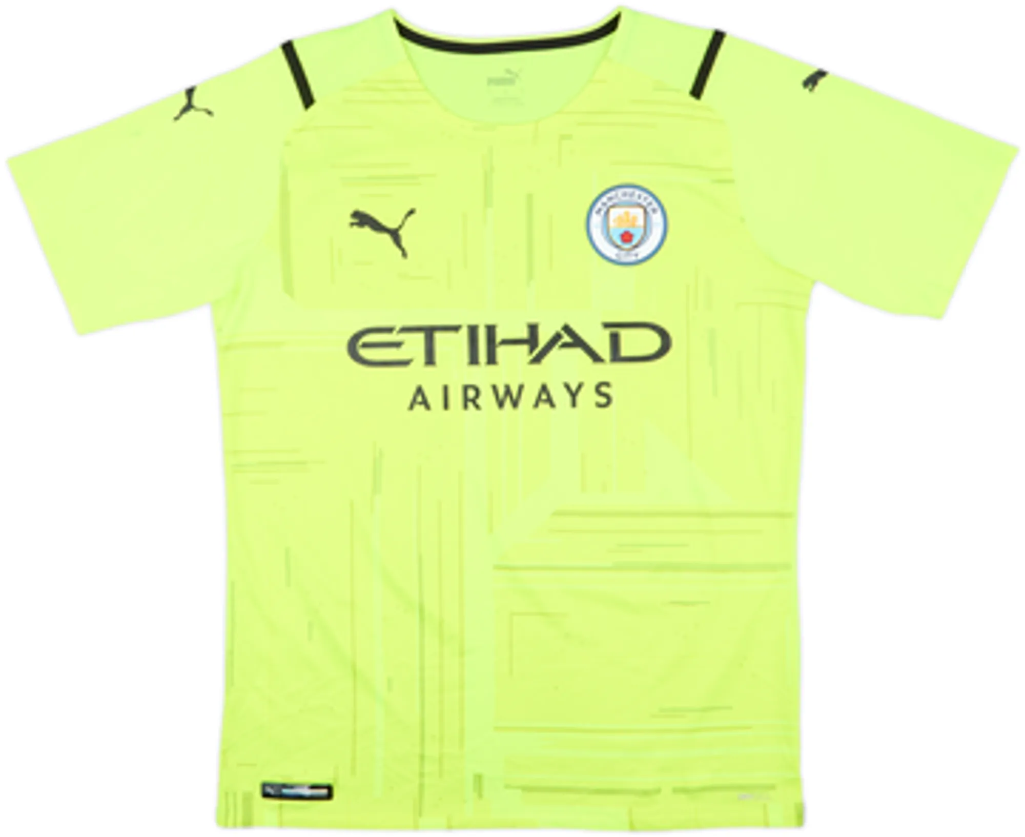 2021-22 Manchester City Authentic GK S/S Shirt Ederson M. #31 - 8/10 - (L)