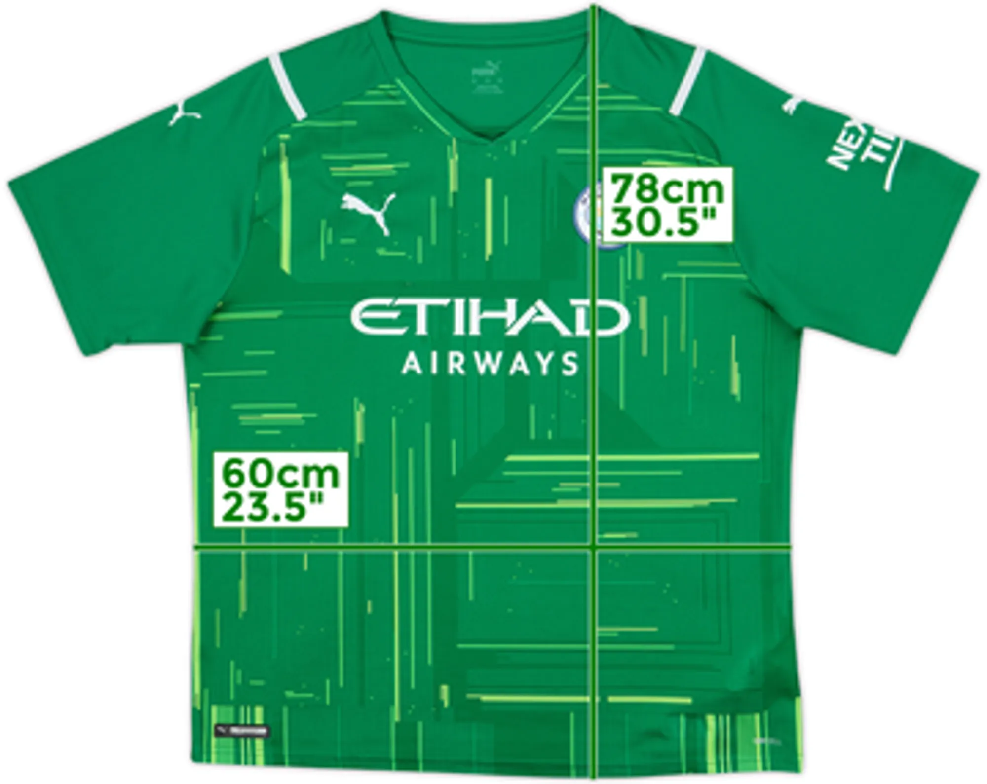 2021-22 Manchester City GK S/S Shirt - 8/10 - (XL)