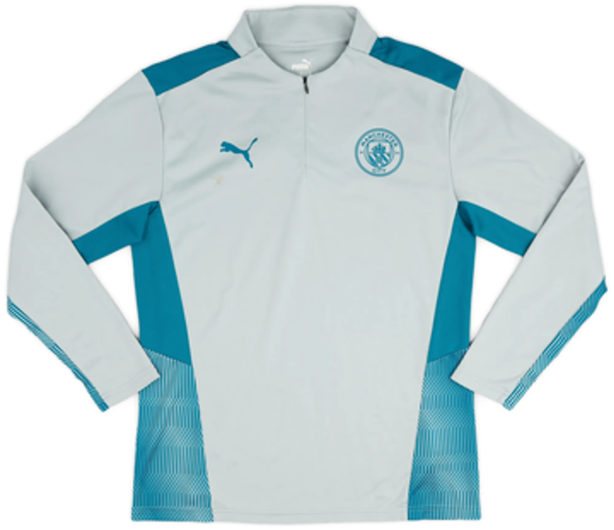 2021-22 Manchester City Puma 1/4 Zip Training Top - 6/10 - (M)