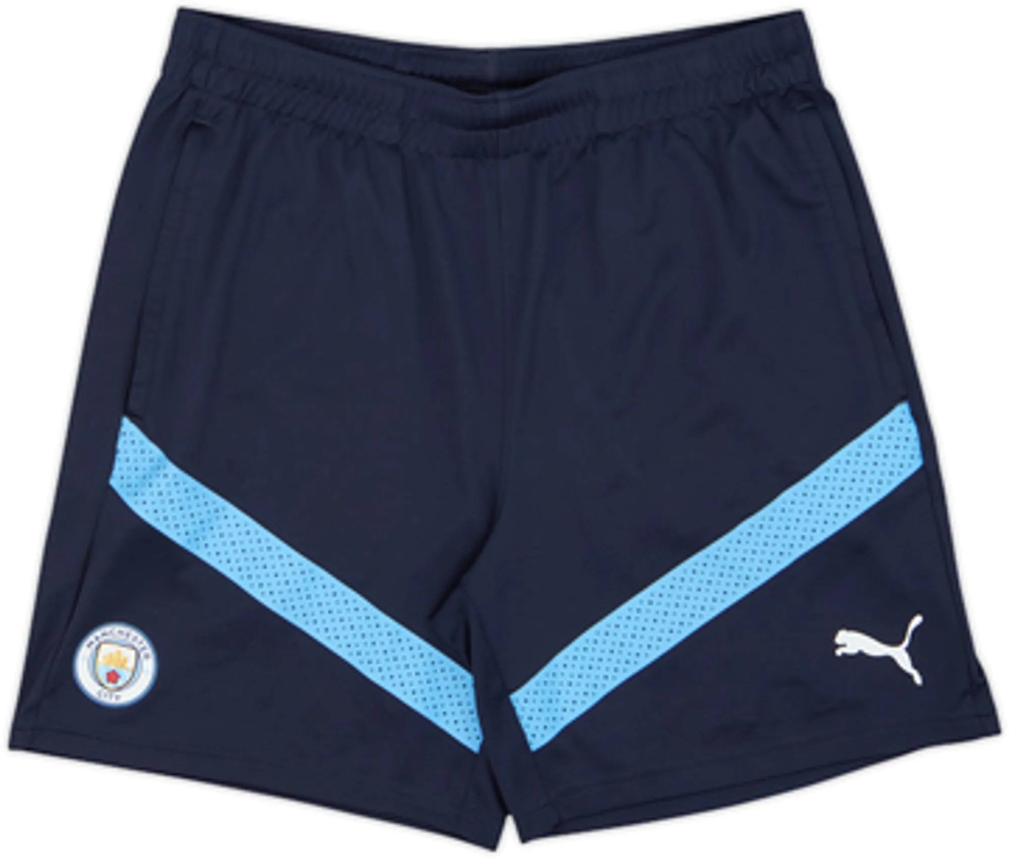 2021-22 Manchester City Puma Training Shorts - 8/10 - (L)