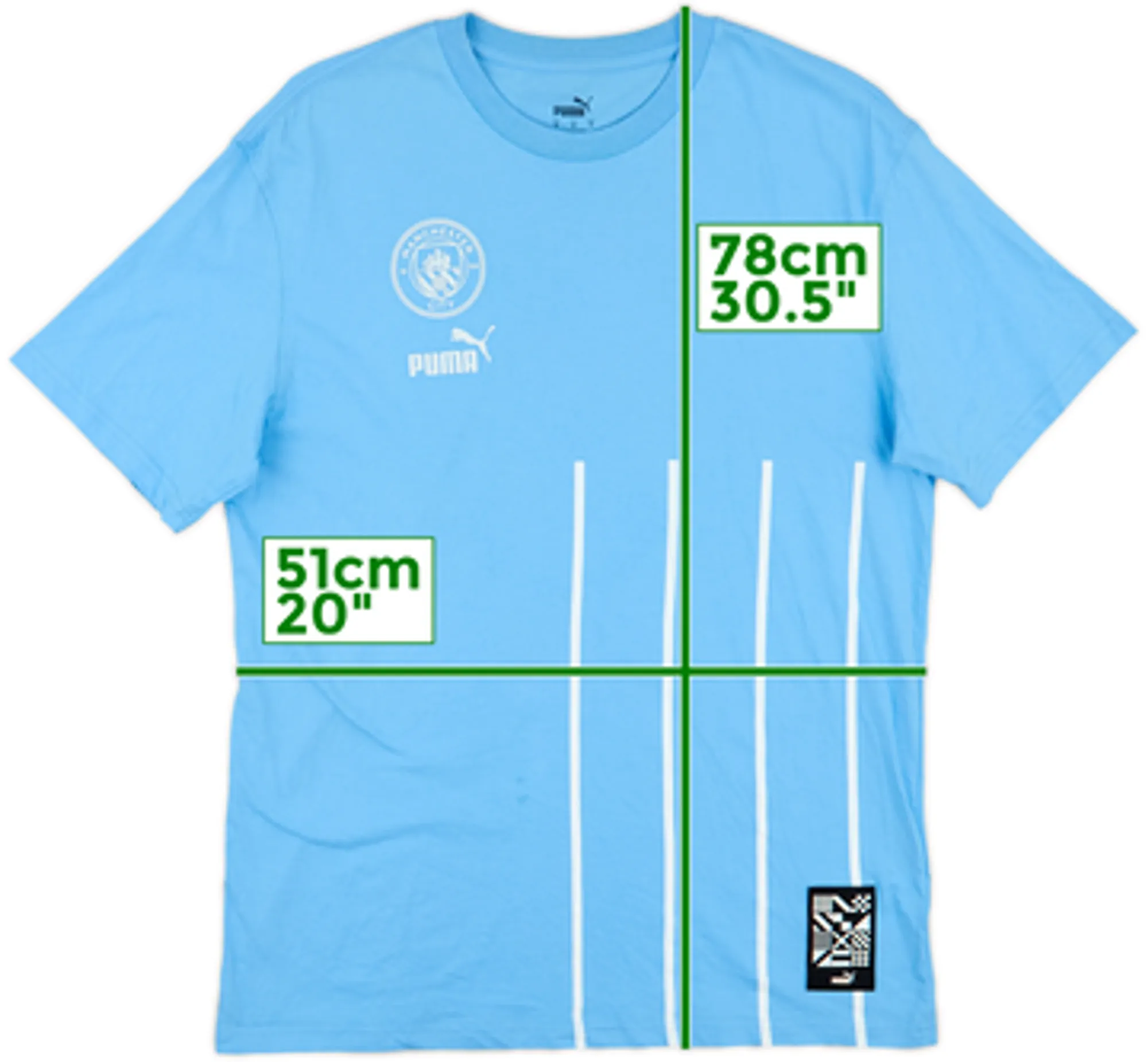 2022-23 Manchester City Puma FtblCulture Cotton Tee - 9/10 - (M)