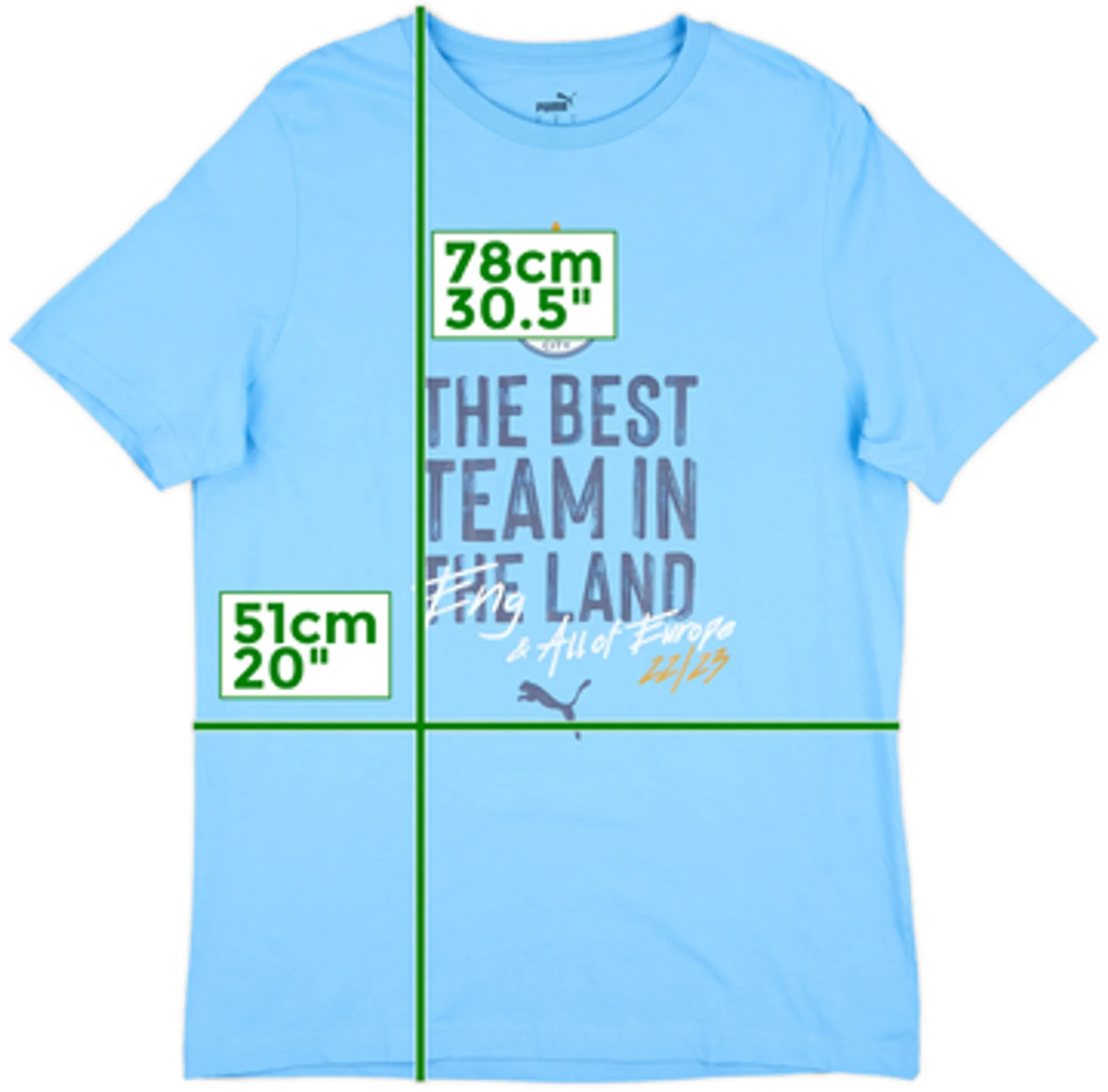 2022-23 Manchester City Puma Tee - 10/10 - (L)