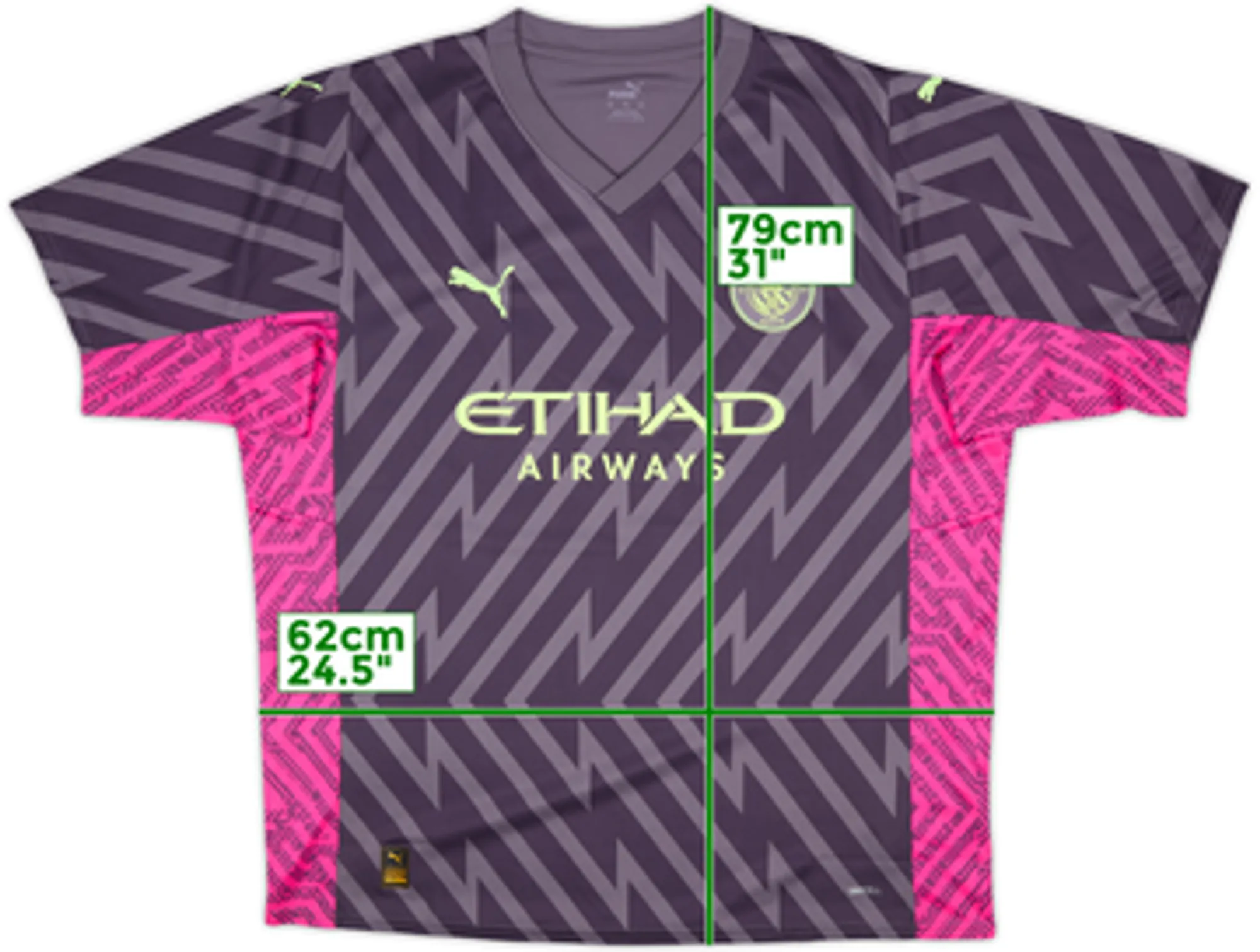 2023-24 Manchester City GK S/S Shirt - 10/10 - (L)