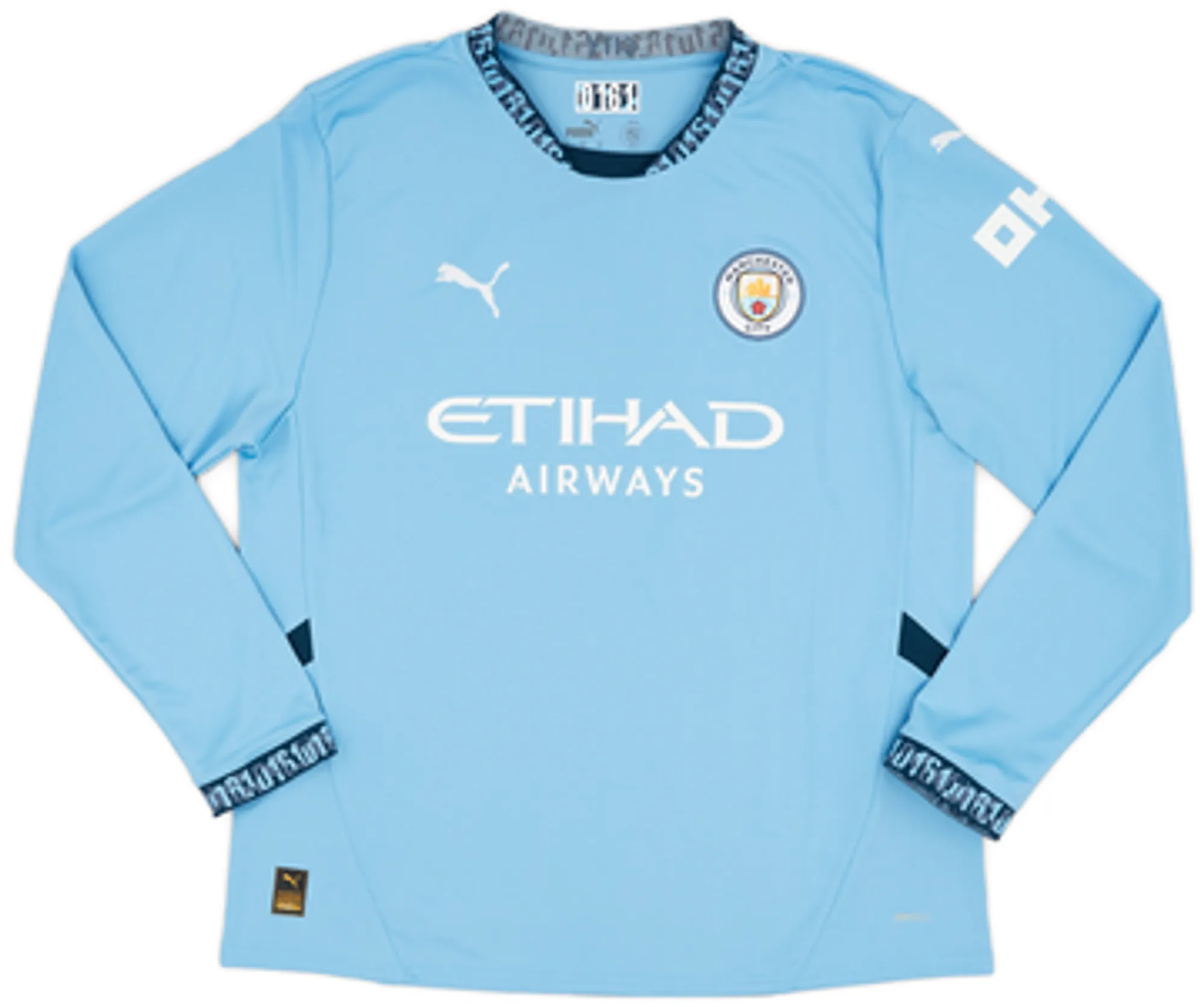 2024-25 Manchester City Home L/S Shirt Haaland #9 - 10/10 - (L)