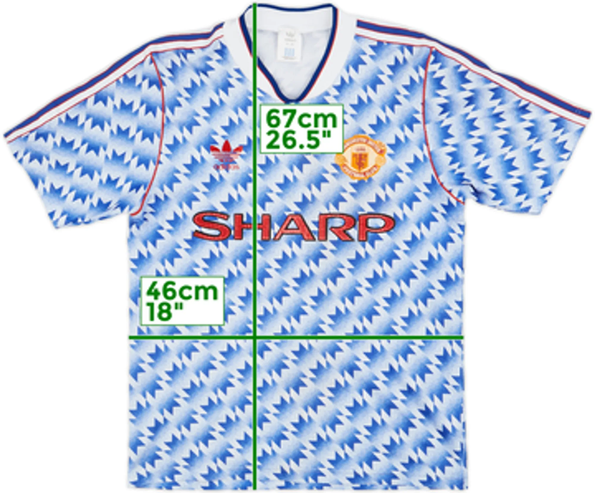 1990-92 Manchester United Away Shirt - 7/10 - (M)