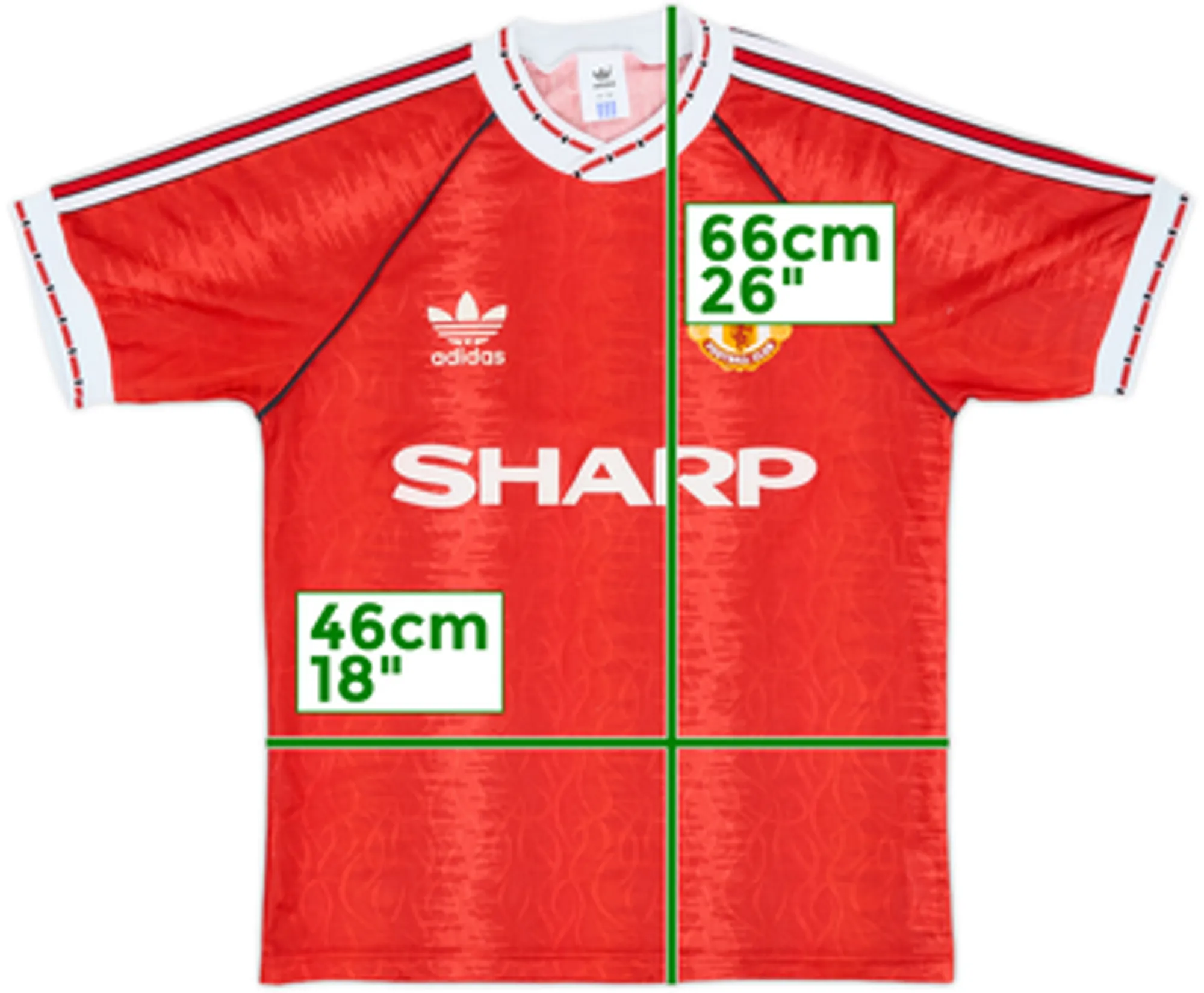 1990-92 Manchester United Home Shirt - 9/10 - (L)