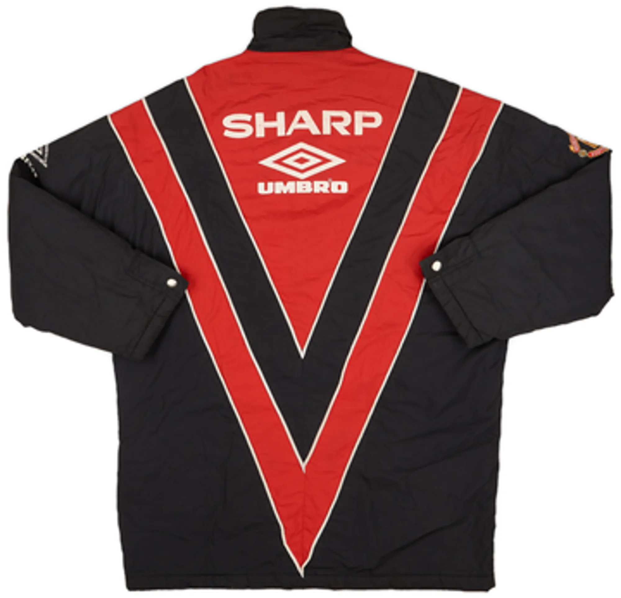1992-93 Manchester United Umbro Padded Bench Coat - 6/10 - (L)