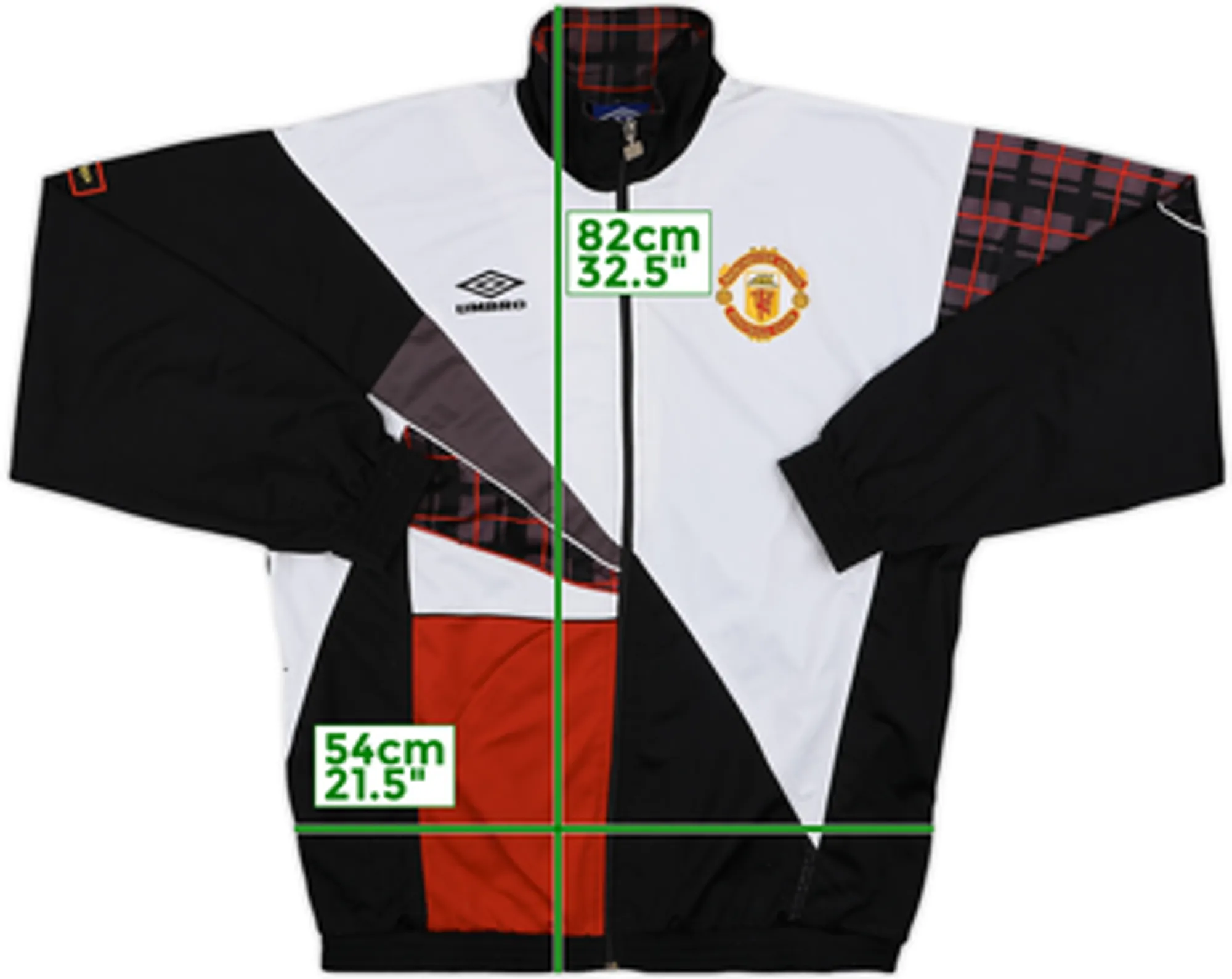 1992-93 Manchester United Umbro Track Jacket - 7/10 - (M)