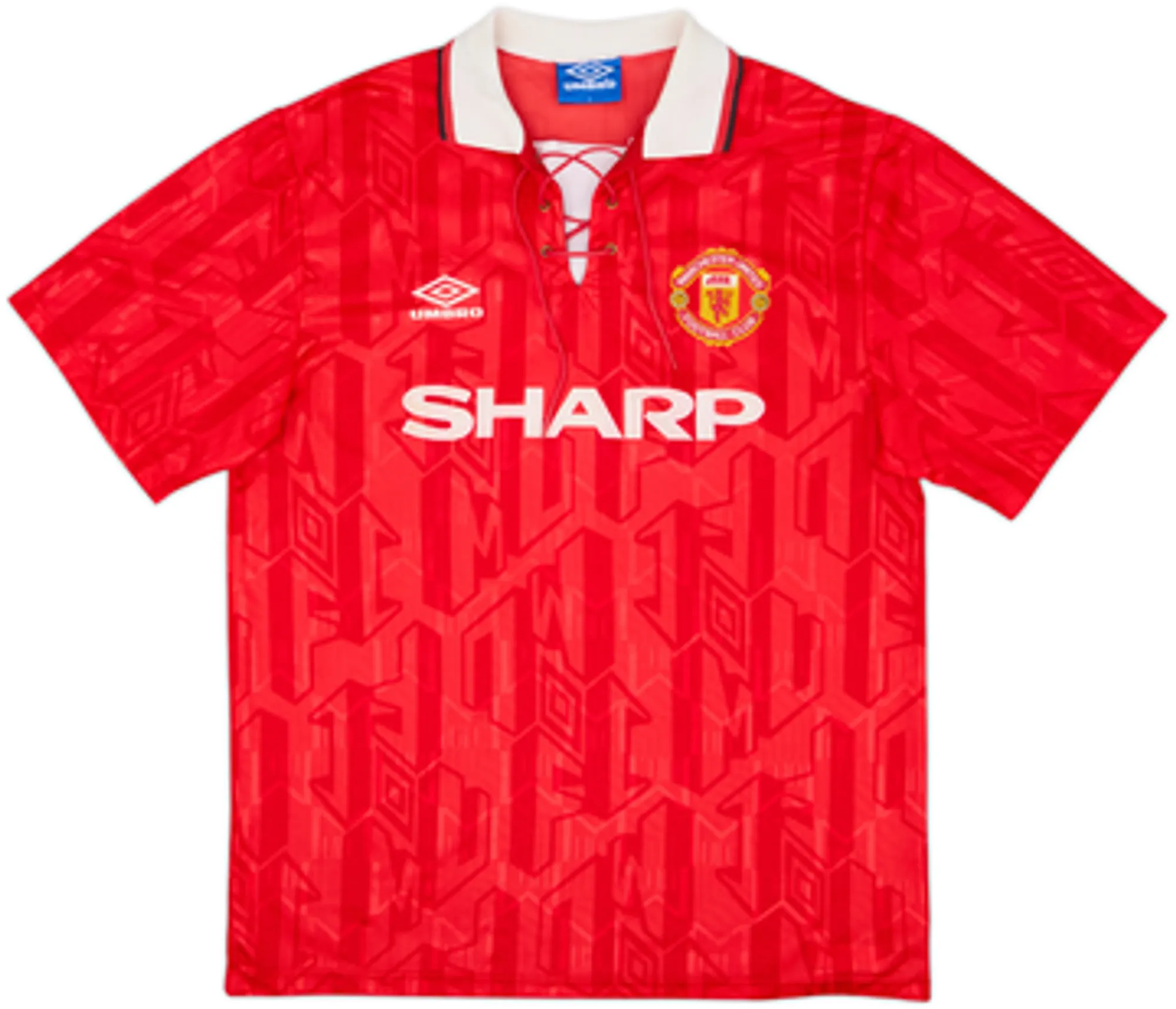 1992-94 Manchester United Home Shirt Cantona #7 - 7/10 - (XL)