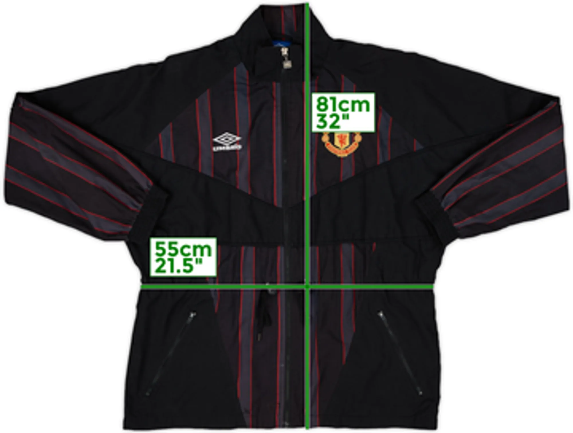 1993-94 Manchester United Umbro Track Jacket - 5/10 - (M)