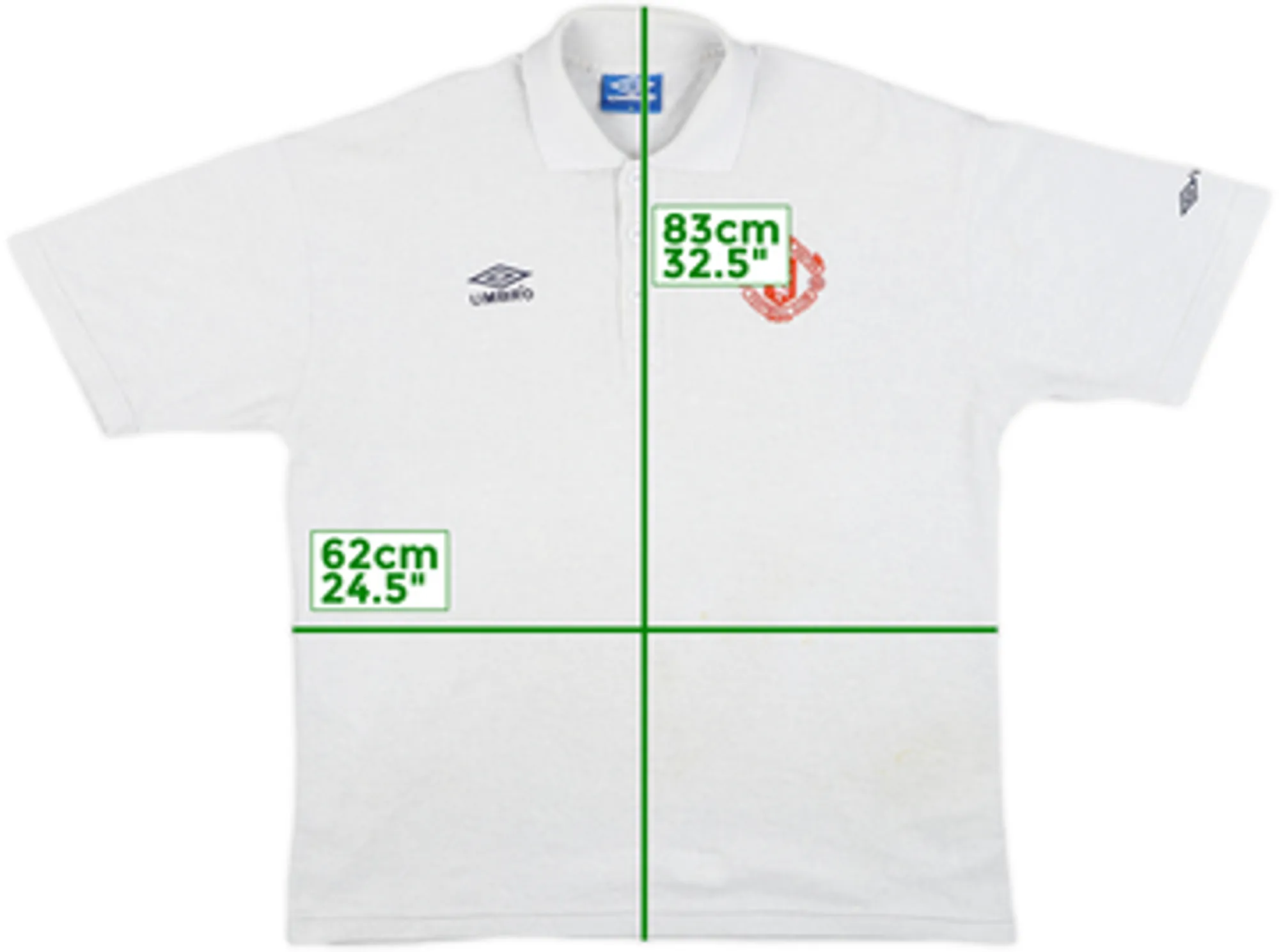1993-95 Manchester United Umbro Polo Shirt - 8/10 - (XL)