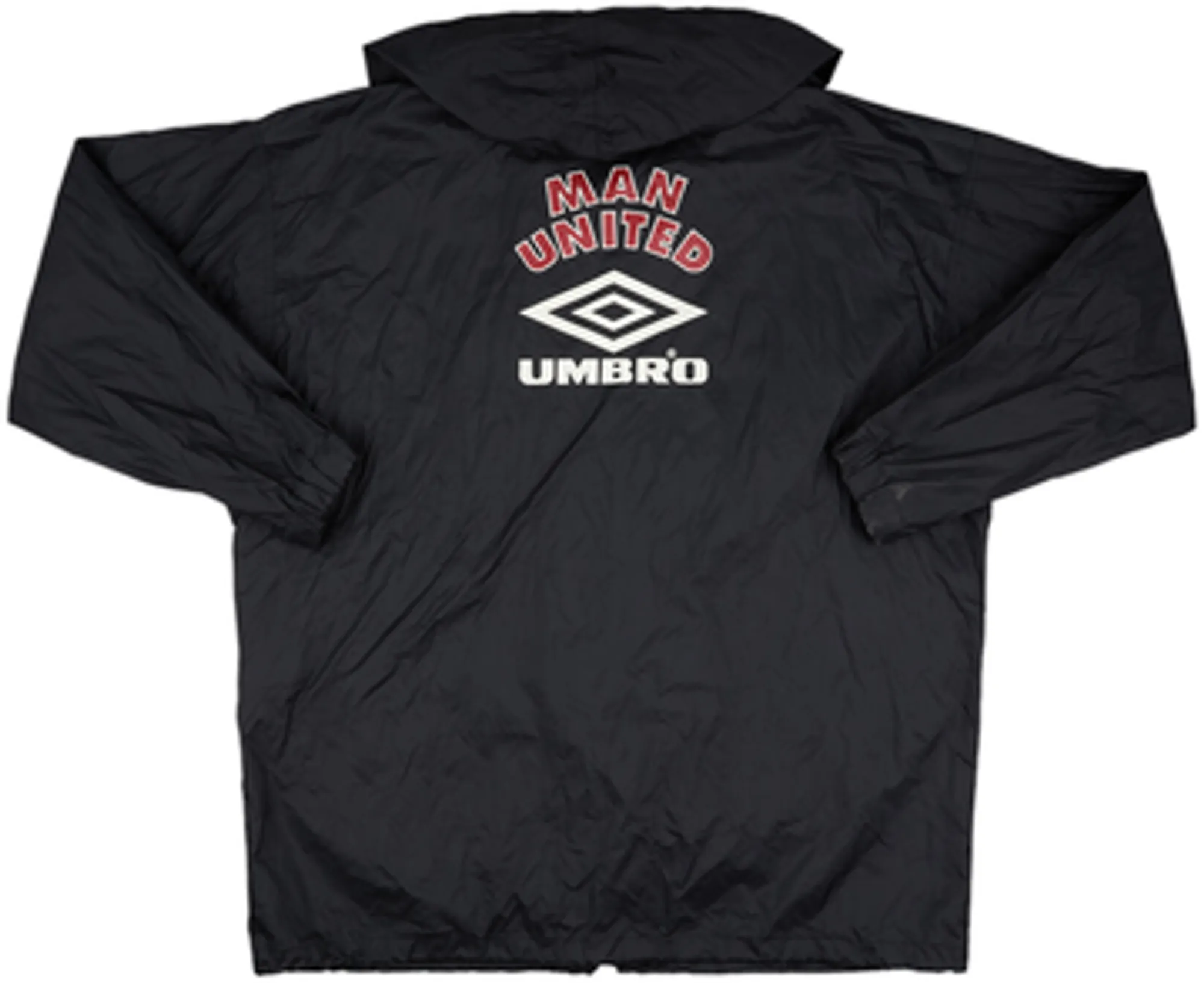 1994-95 Manchester United Umbro Hooded Rain Jacket - 8/10 - (L)